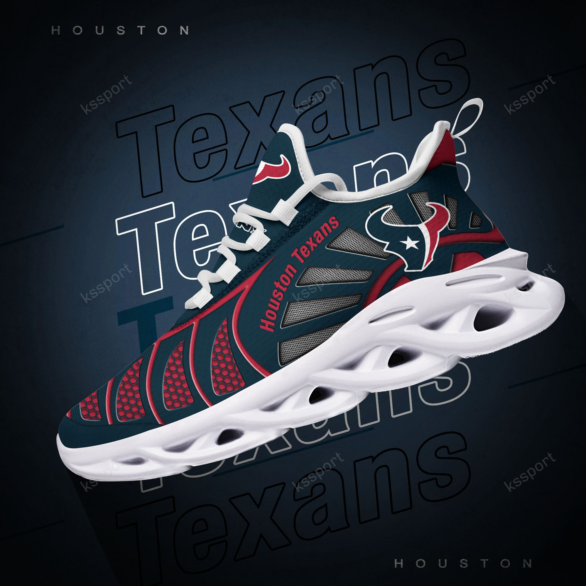 Houston Texans NFL Max Soul Shoes Sneakers For Men And Women