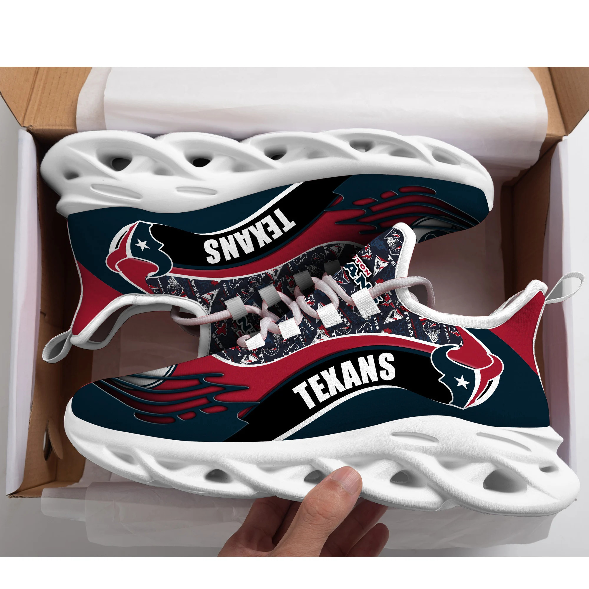 Houston Texans NFL Max Soul Shoes Sneakers For Men And Women