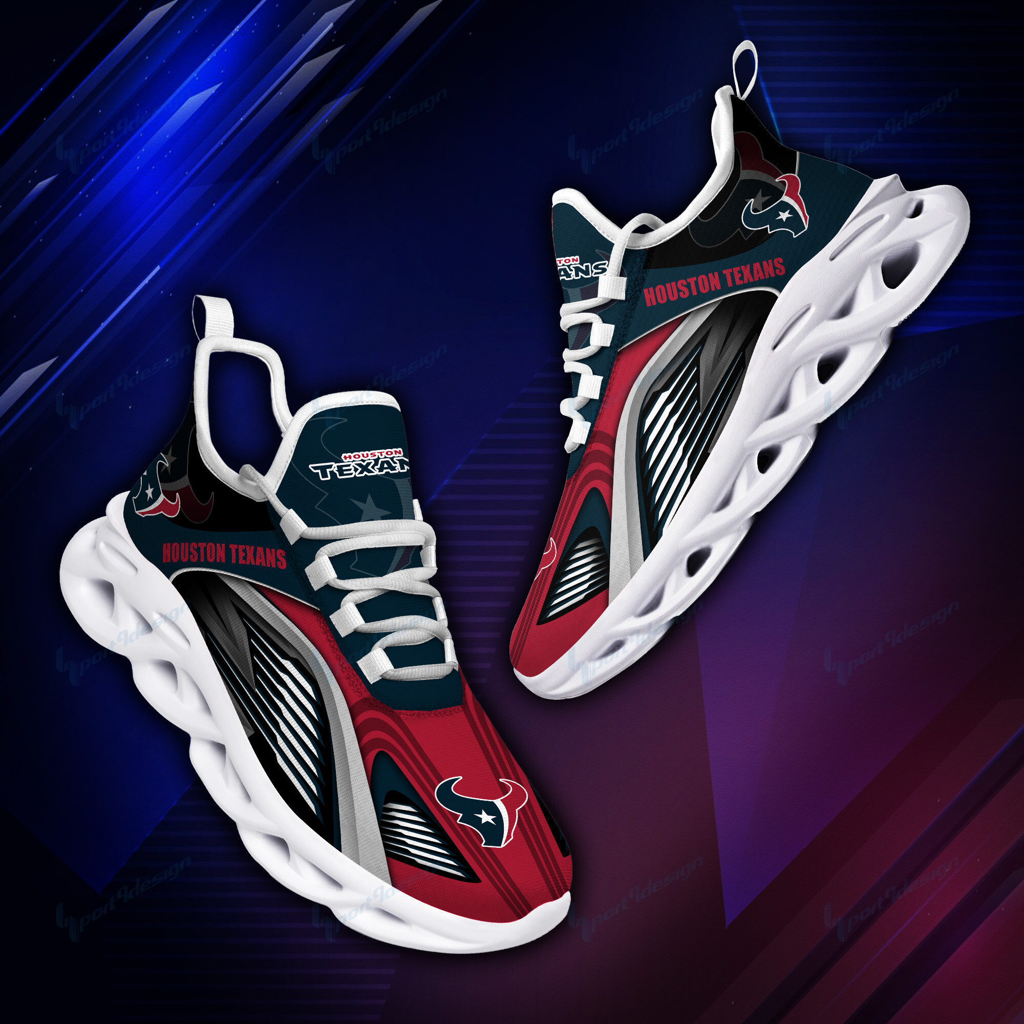 Houston Texans NFL Max Soul Shoes Sneakers For Men And Women