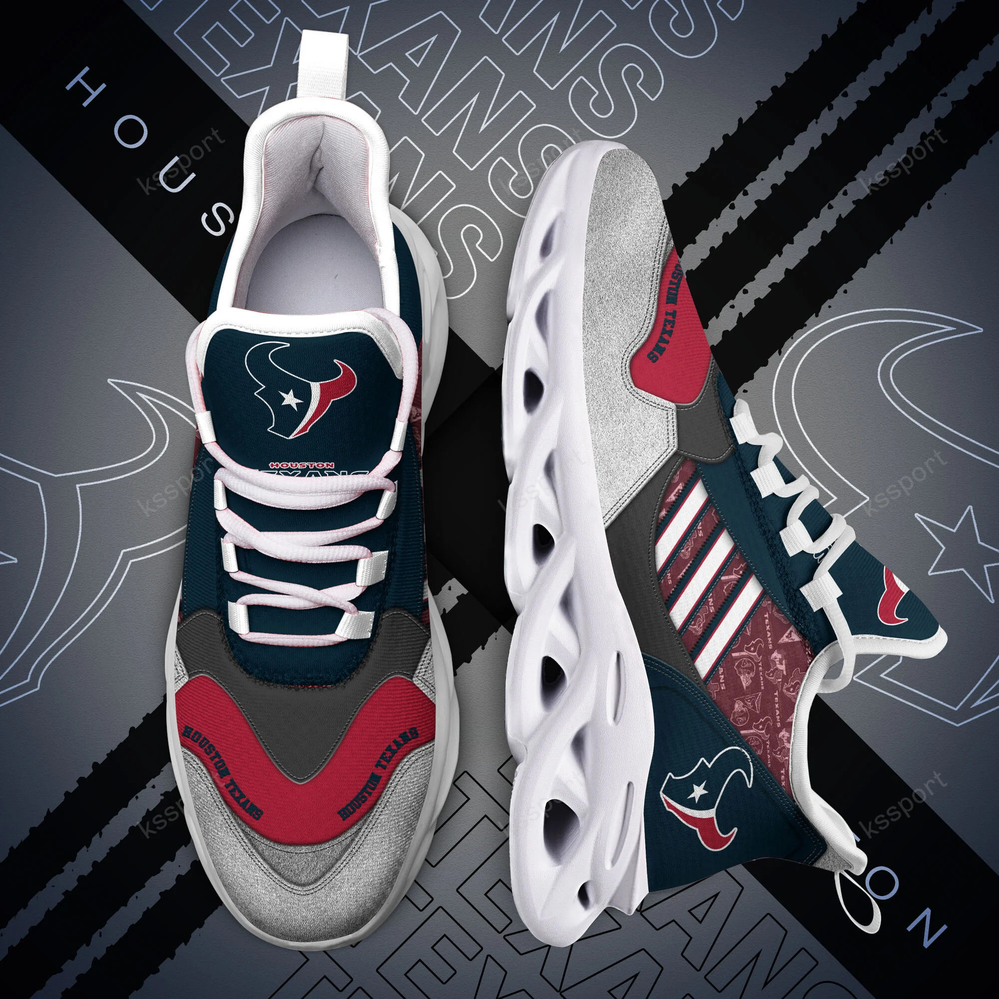 Houston Texans NFL Max Soul Shoes Sneakers For Men And Women