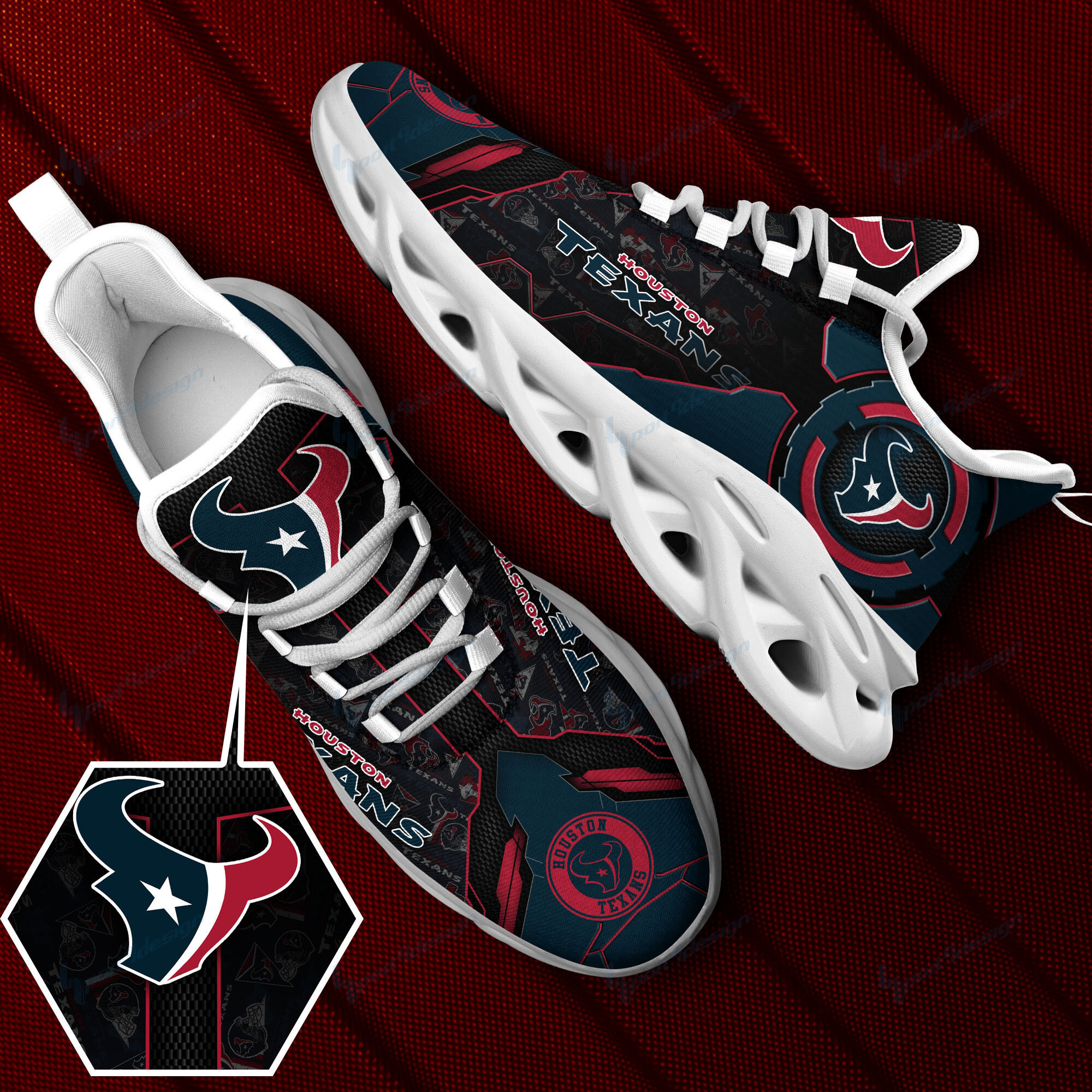 Houston Texans NFL Max Soul Shoes Sneakers For Men And Women