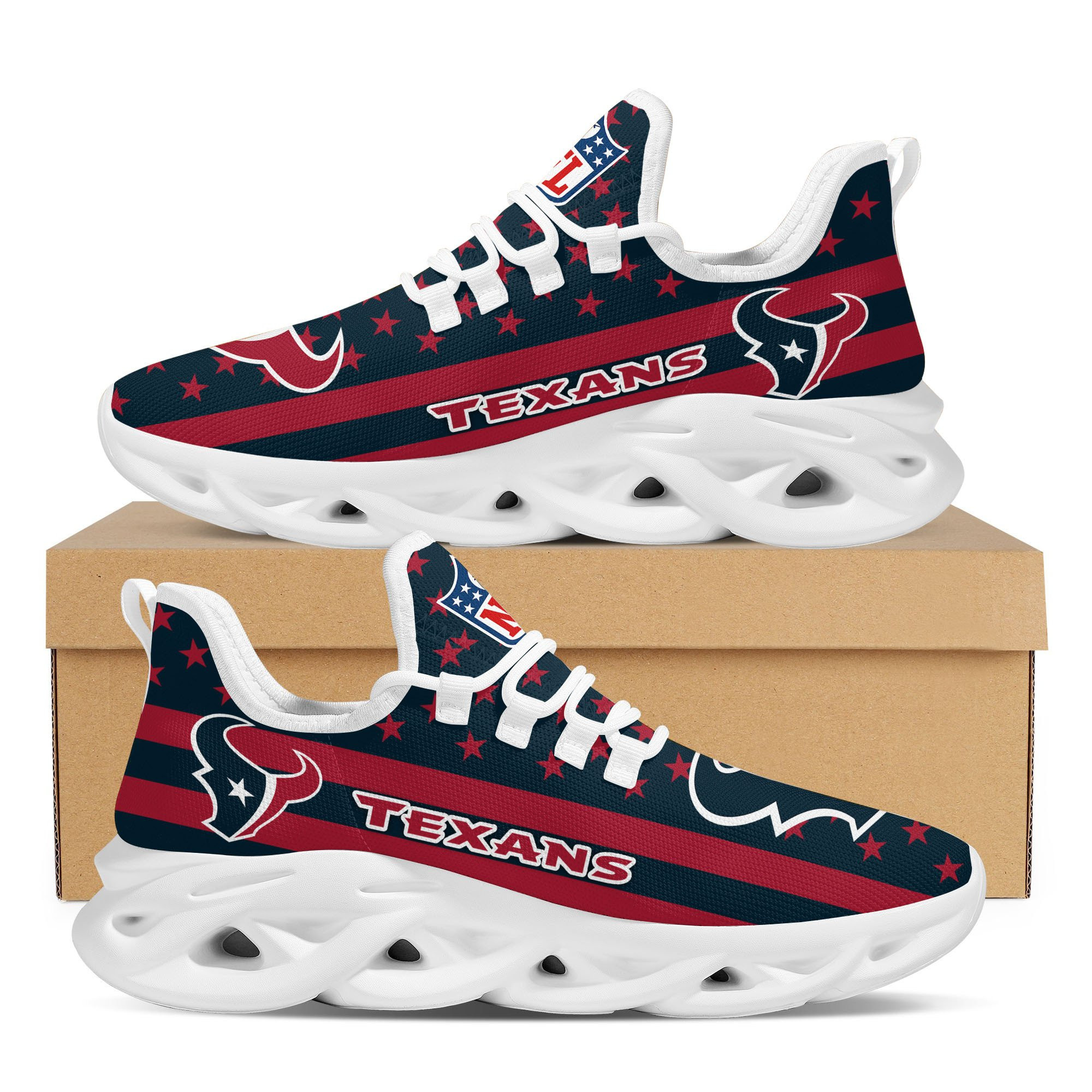 Houston Texans NFL Max Soul Shoes Sneakers For Men And Women