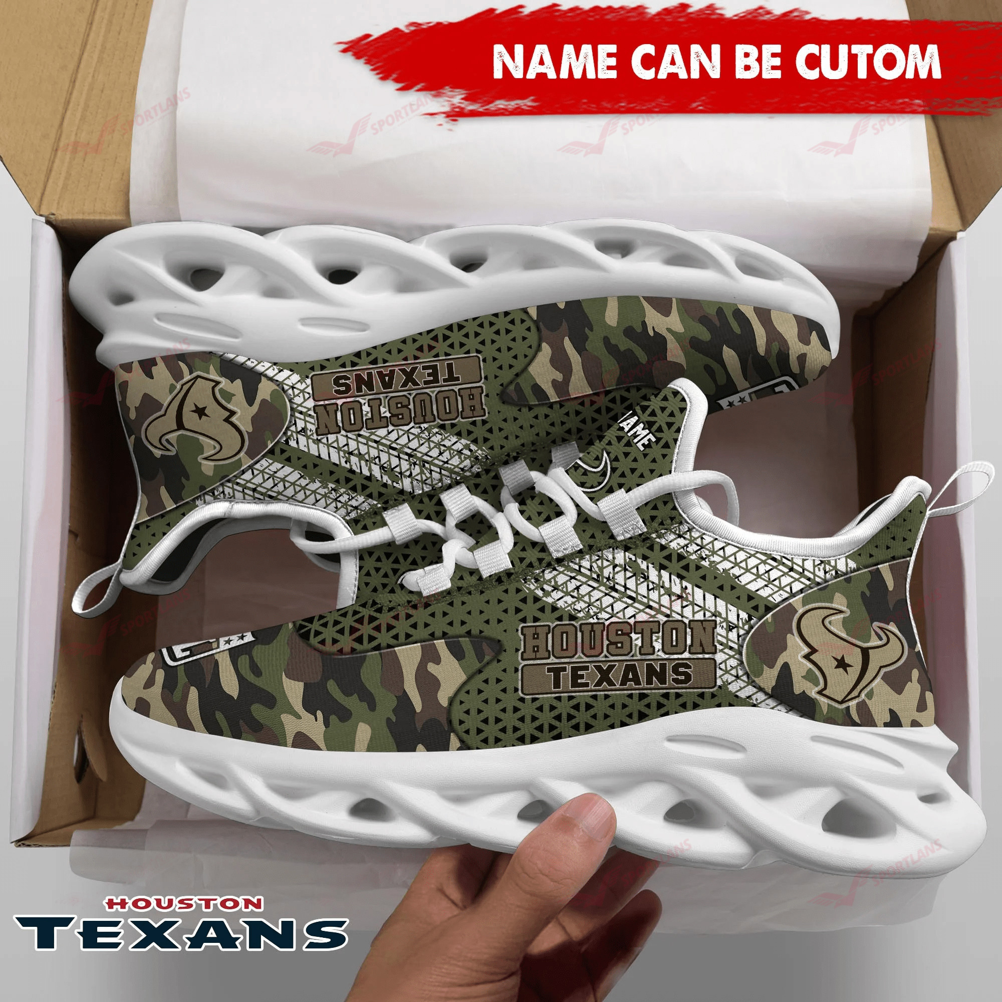Houston Texans NFL Max Soul Shoes Sneakers For Men And Women
