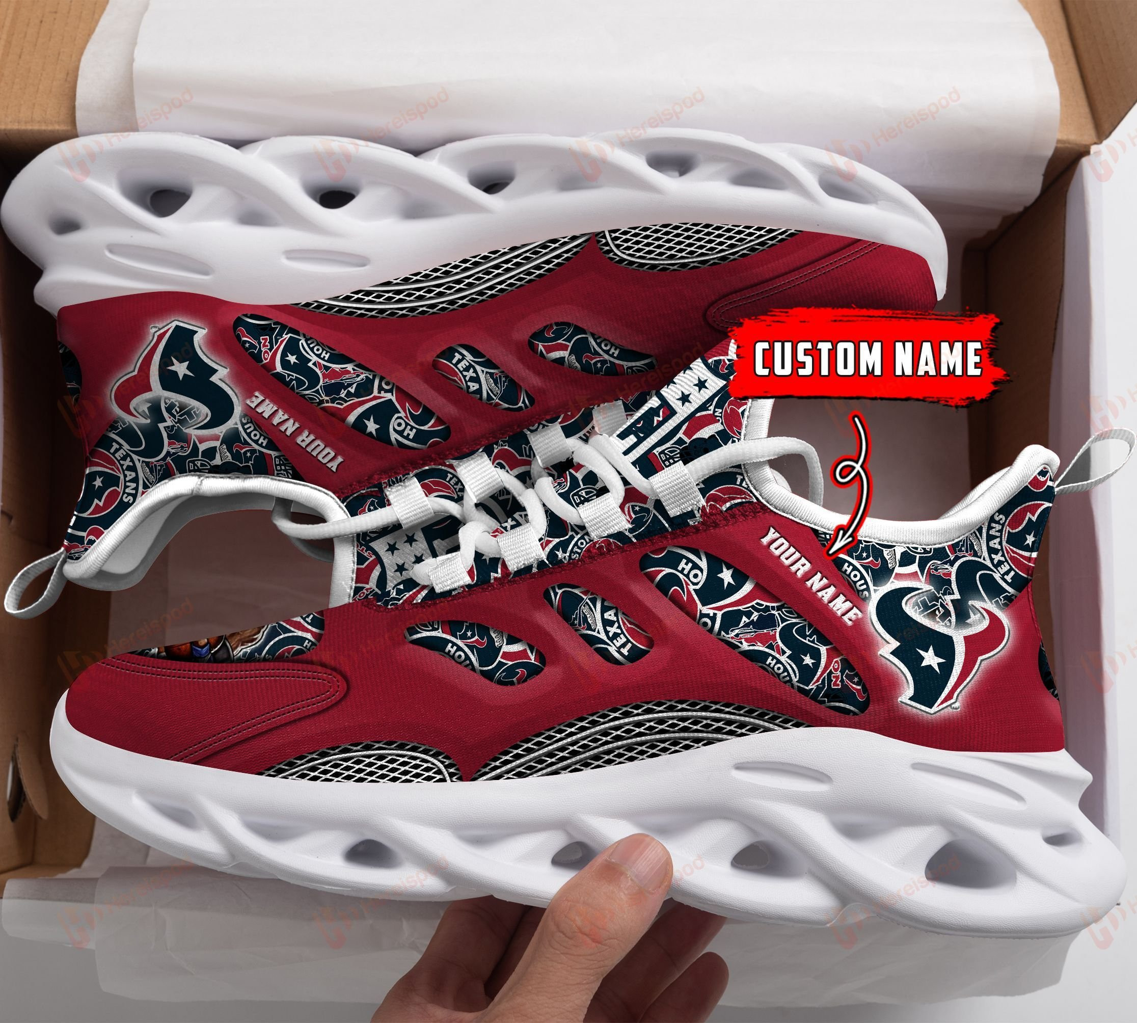 Houston Texans NFL Max Soul Shoes Sneakers For Men And Women