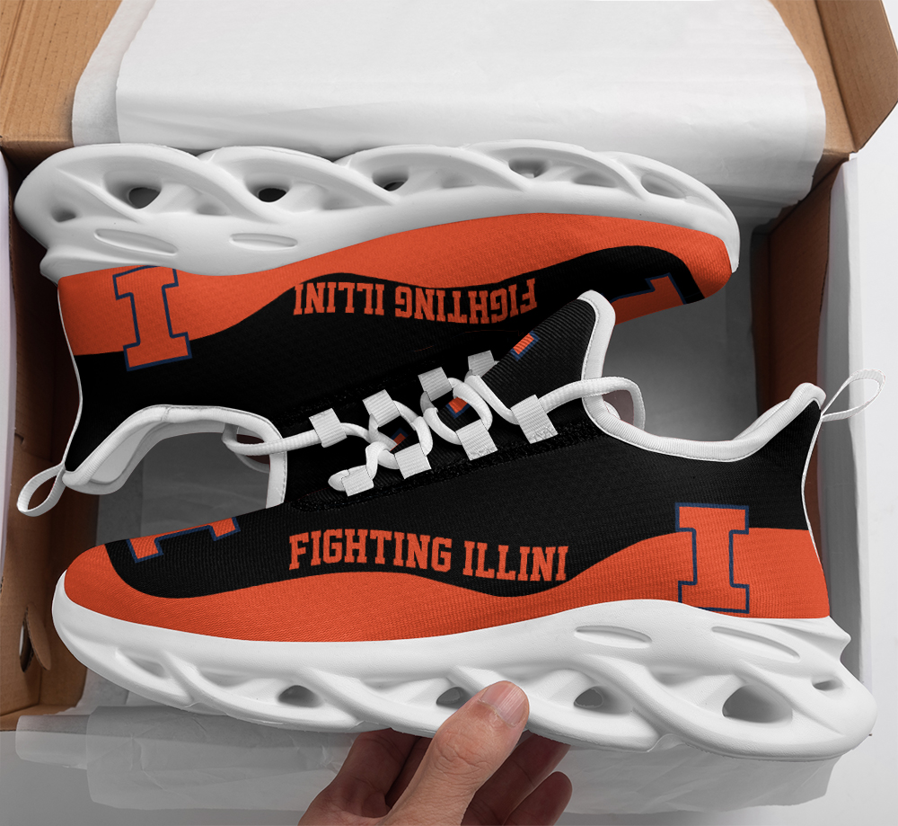 Illinois Fighting Illini Max Soul Shoes Sneakers For Men And Women