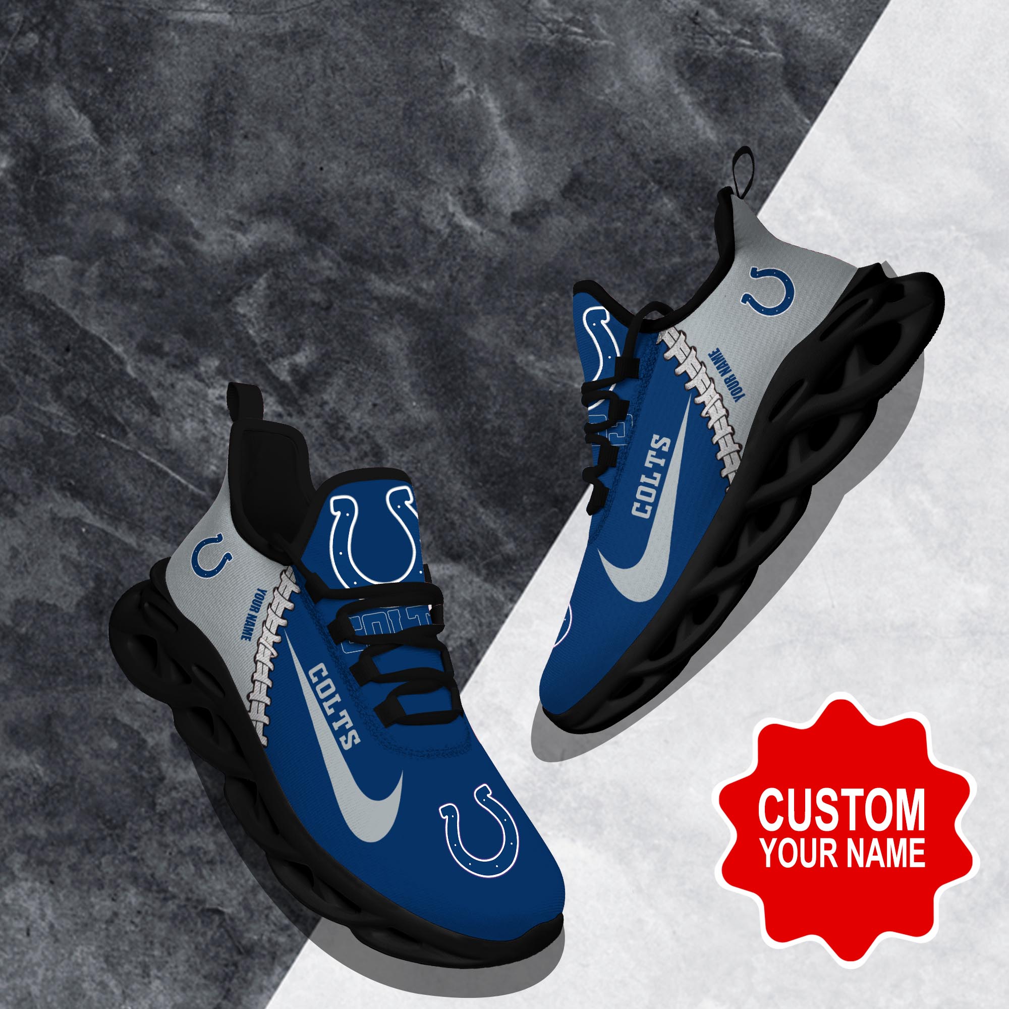 Indianapolis Colts Max Soul Shoes Sneakers For Men And Women