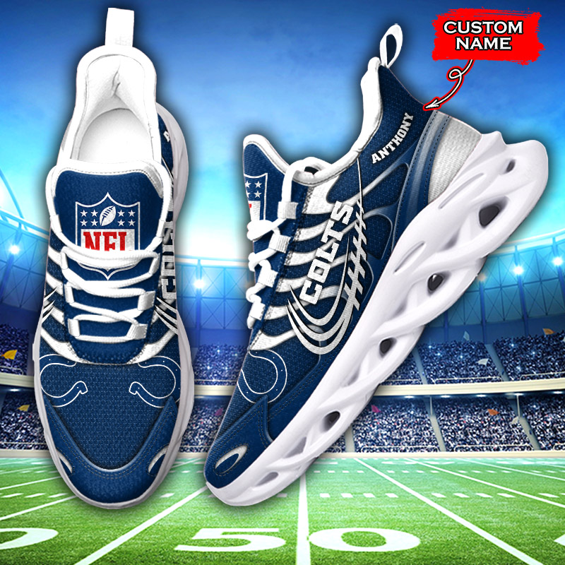Indianapolis Colts NFL Max Soul Shoes Sneakers For Men And Women