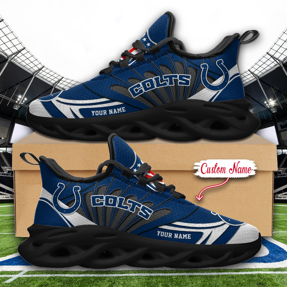 Indianapolis Colts NFL Max Soul Shoes Sneakers For Men And Women