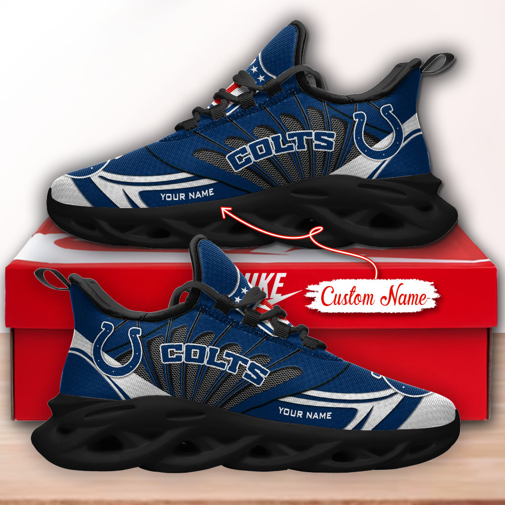 Indianapolis Colts NFL Max Soul Shoes Sneakers For Men And Women