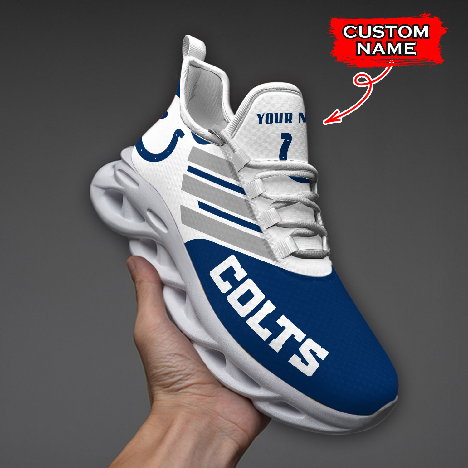 Indianapolis Colts NFL Max Soul Shoes Sneakers For Men And Women