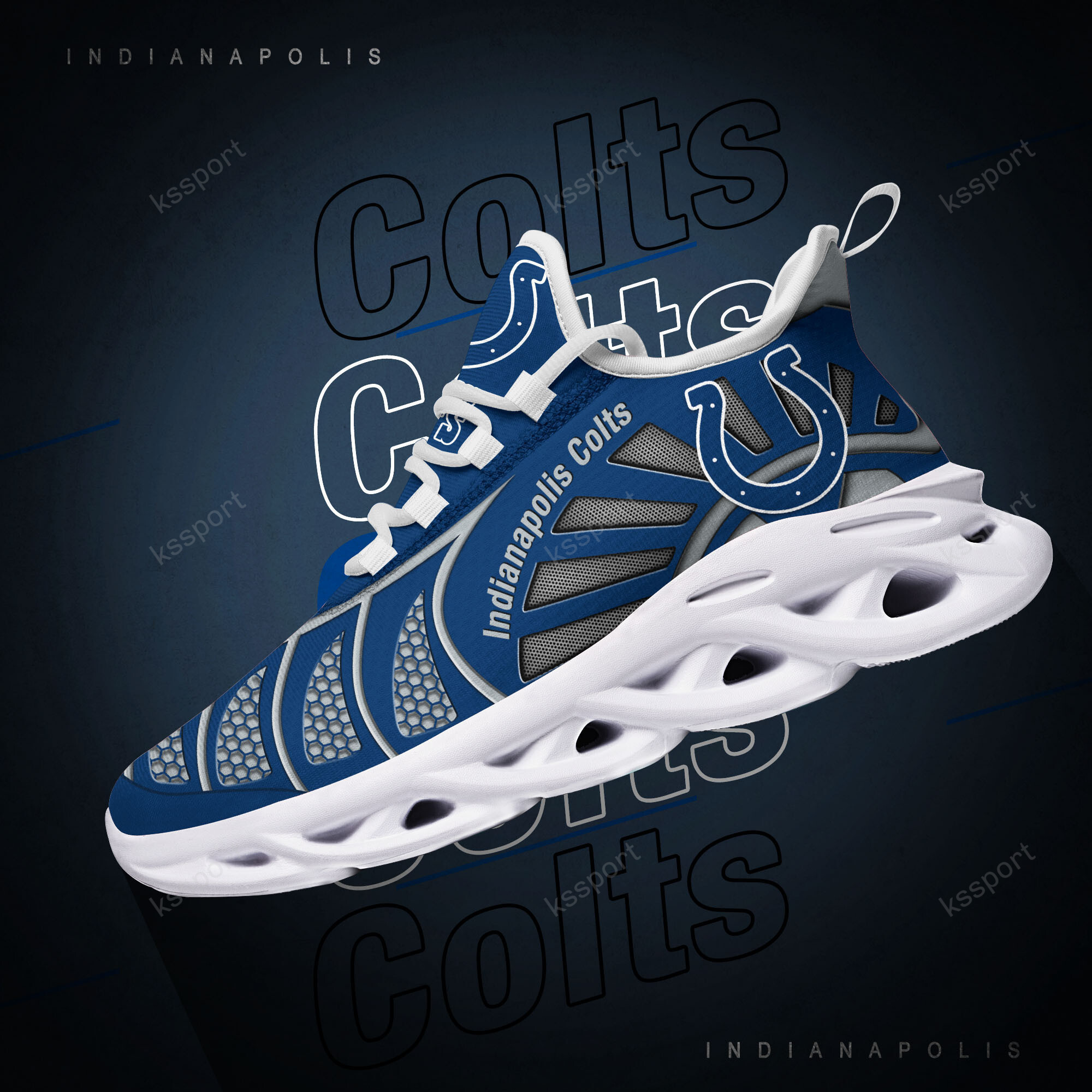 Indianapolis Colts NFL Max Soul Shoes Sneakers For Men And Women