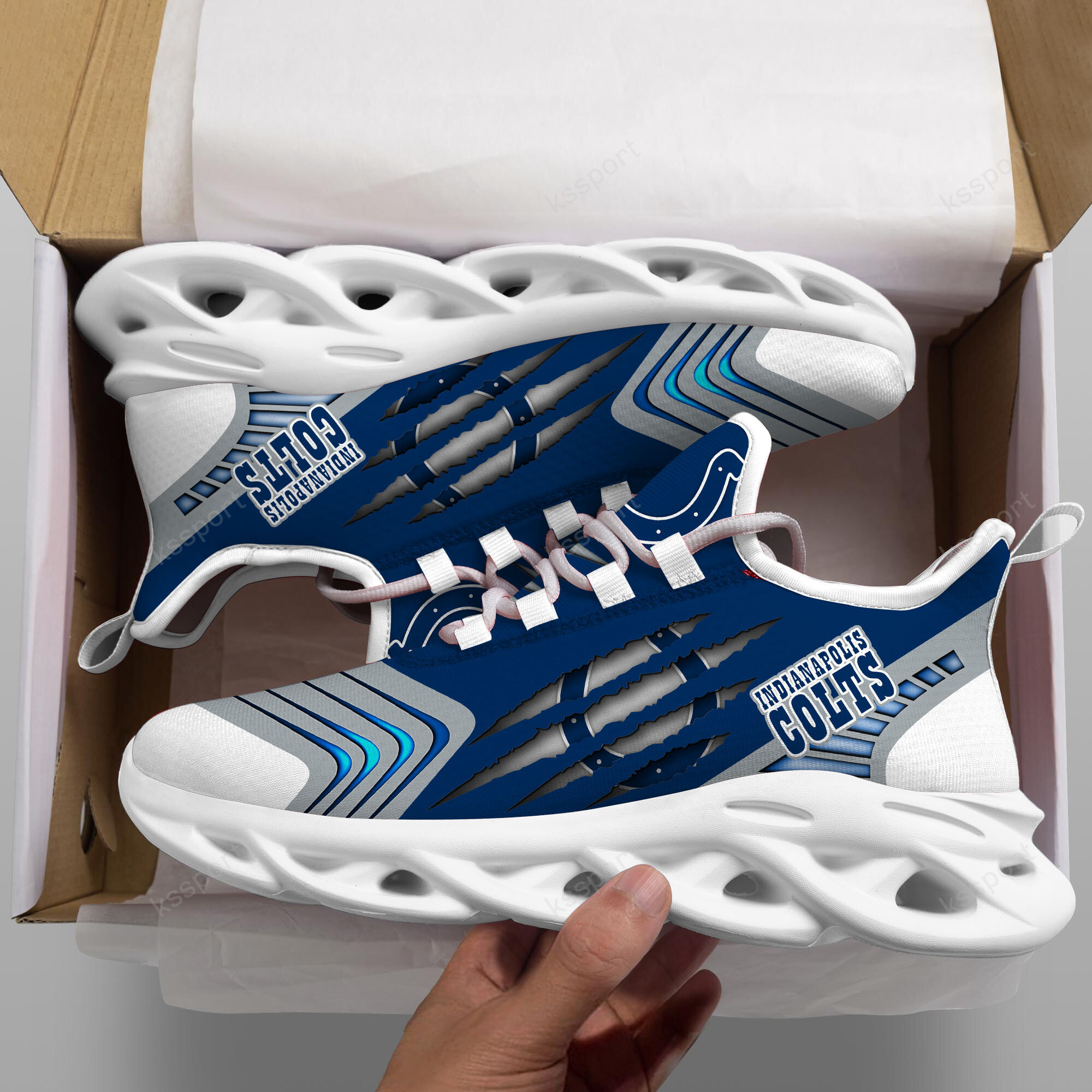 Indianapolis Colts NFL Max Soul Shoes Sneakers For Men And Women