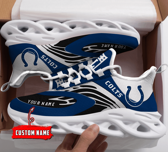 Indianapolis Colts NFL Max Soul Shoes Sneakers For Men And Women