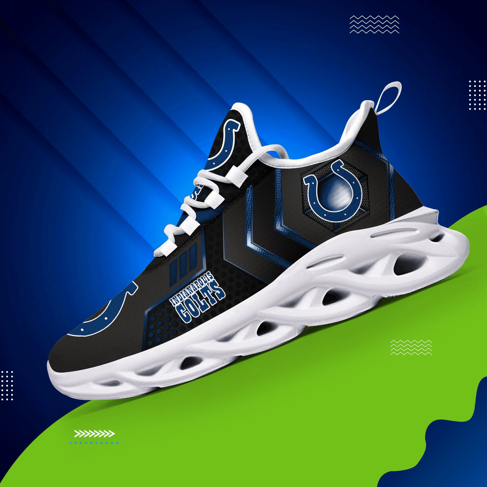 Indianapolis Colts NFL Max Soul Shoes Sneakers For Men And Women