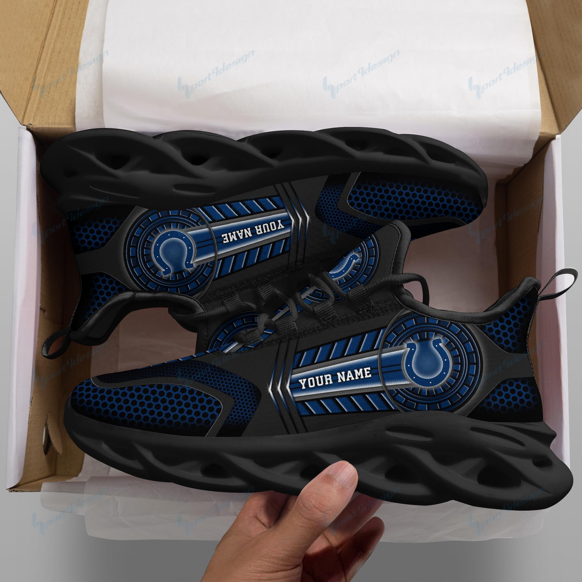 Indianapolis Colts NFL Max Soul Shoes Sneakers For Men And Women