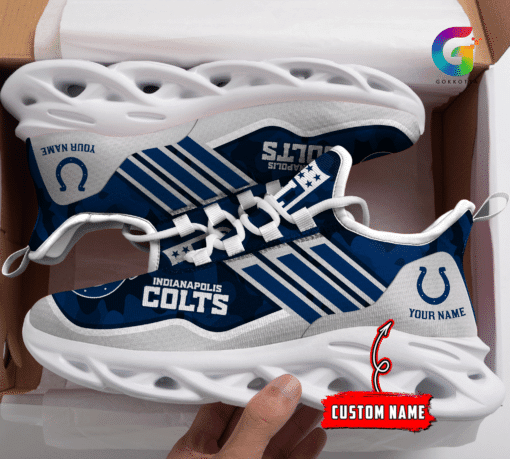 Indianapolis Colts NFL Max Soul Shoes Sneakers For Men And Women