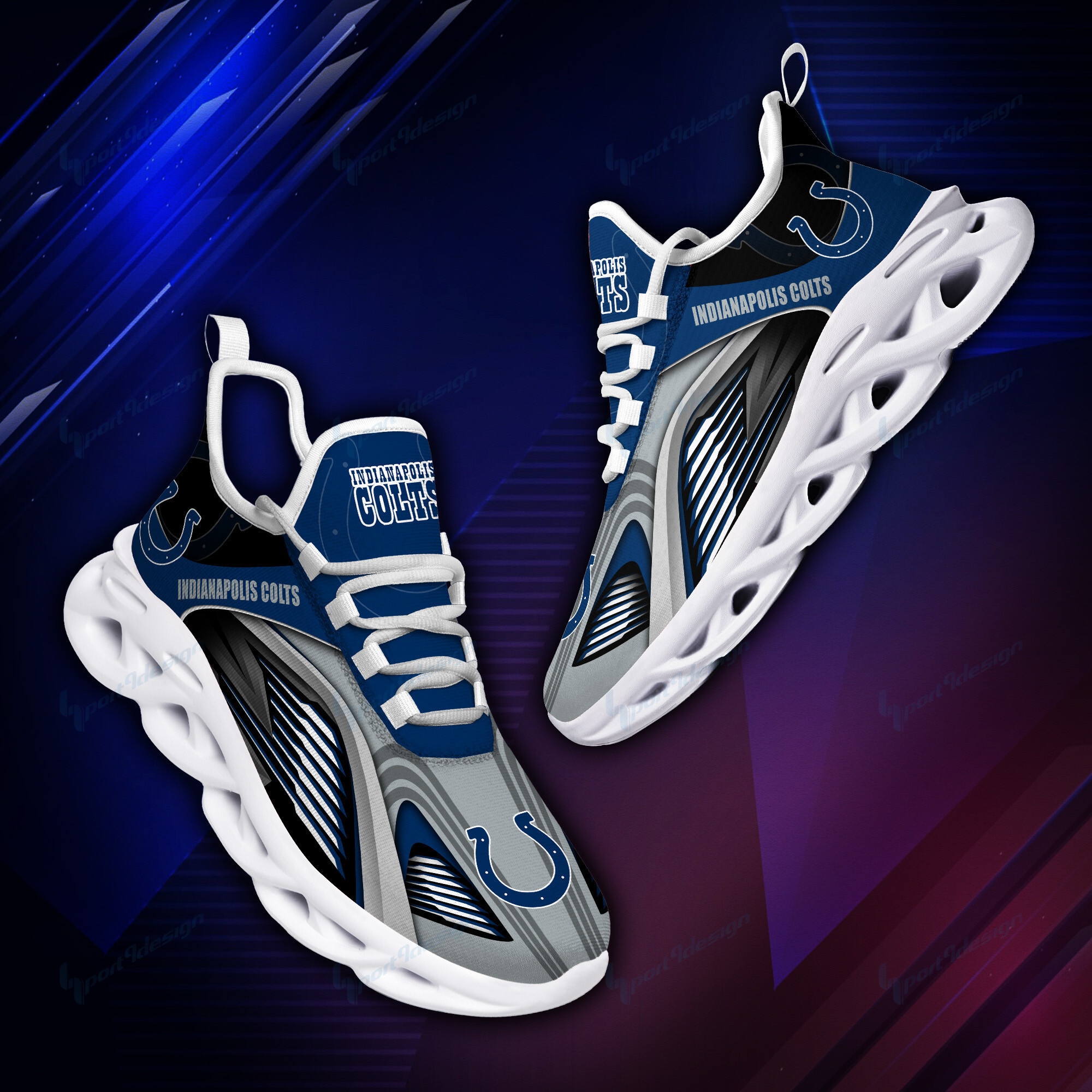 Indianapolis Colts NFL Max Soul Shoes Sneakers For Men And Women