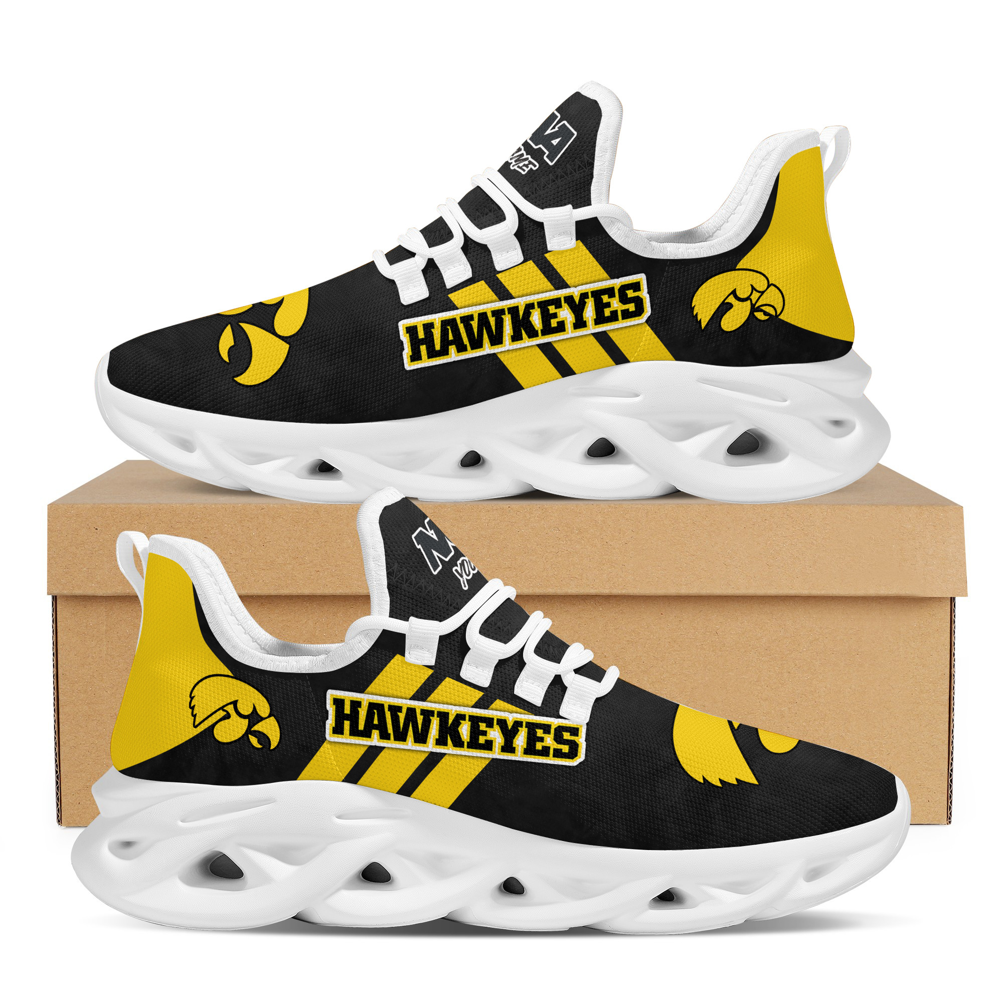 Iowa Hawkeyes Max Soul Shoes Sneakers For Men And Women
