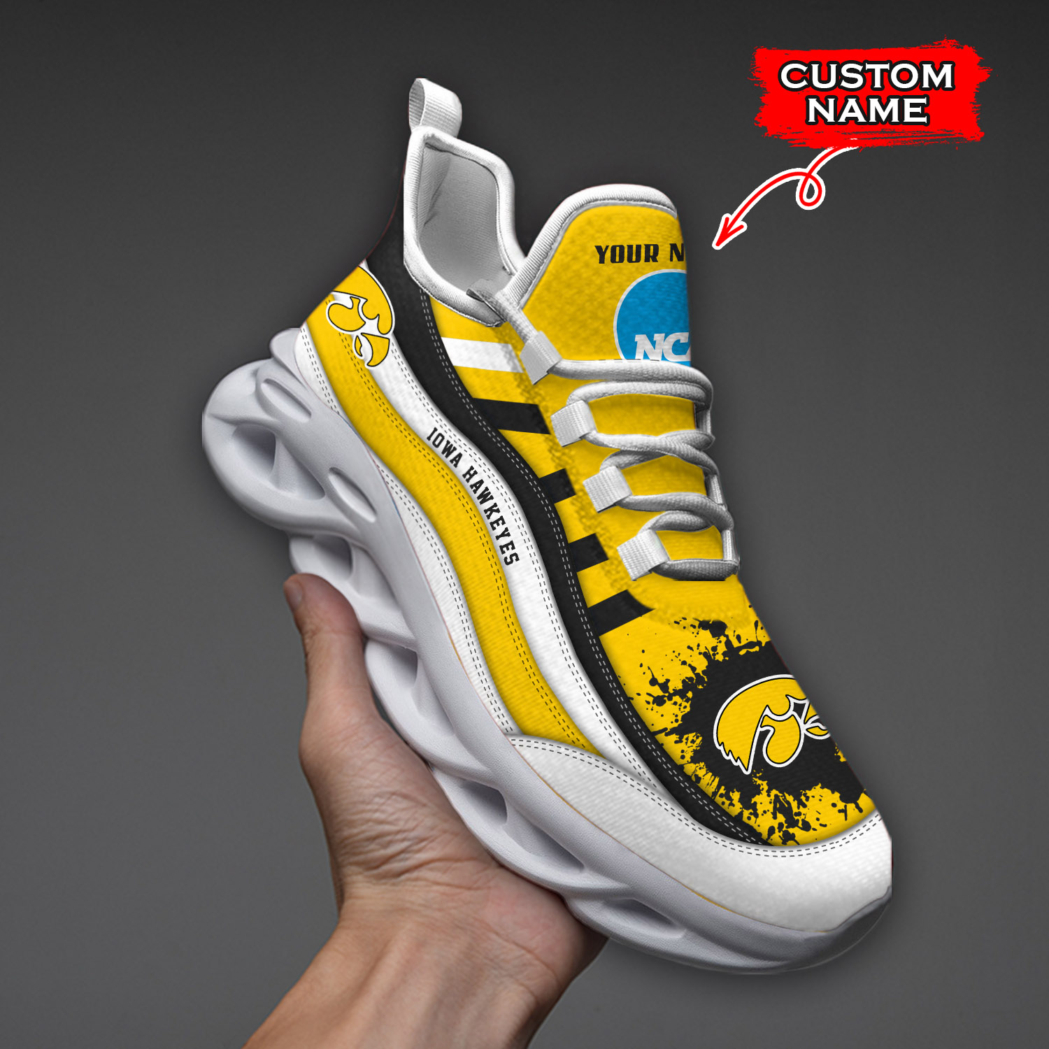 Iowa Hawkeyes NCAA Max Soul Shoes Sneakers For Men And Women