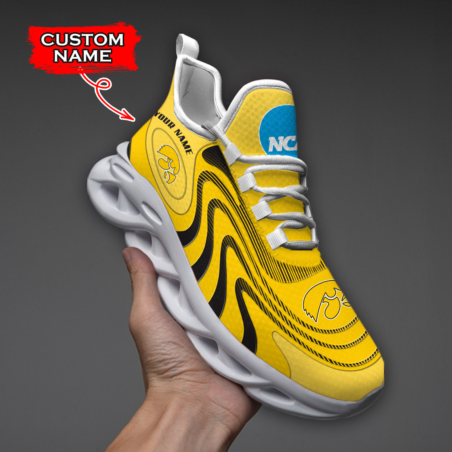 Iowa Hawkeyes NCAA Max Soul Shoes Sneakers For Men And Women