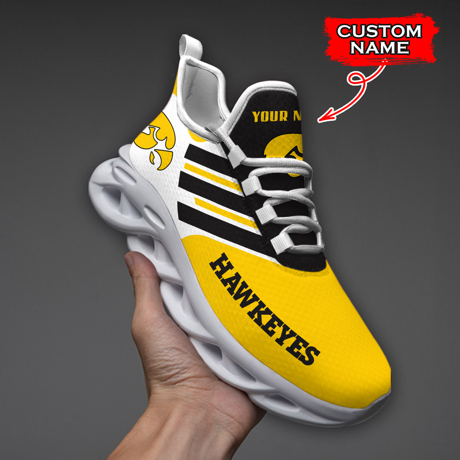 Iowa Hawkeyes NCAA Max Soul Shoes Sneakers For Men And Women