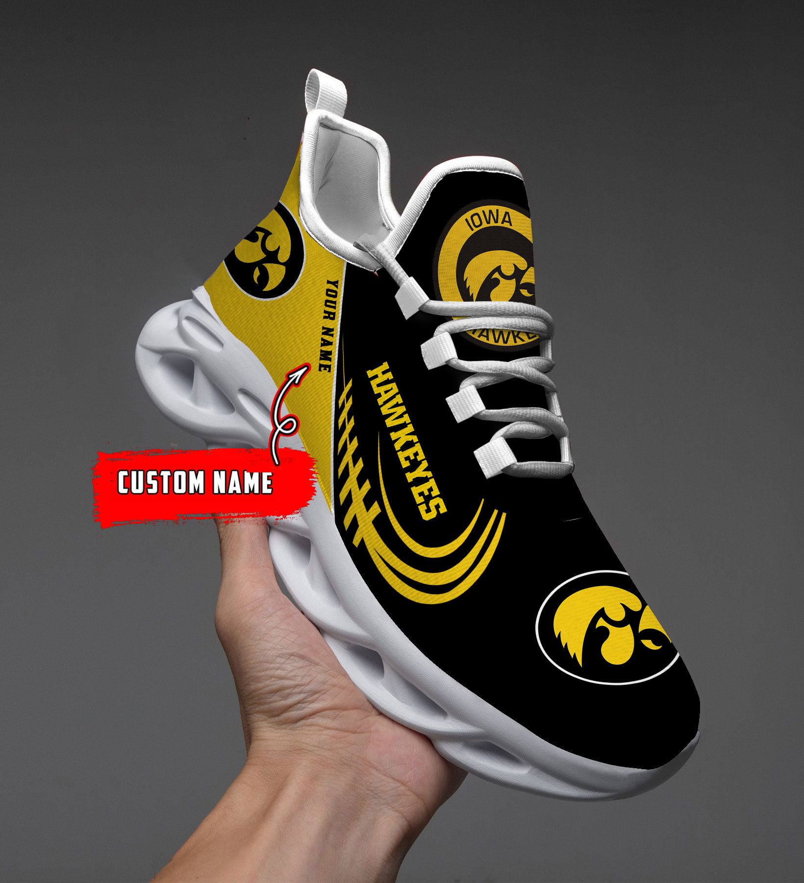 Iowa Hawkeyes NCAA Max Soul Shoes Sneakers For Men And Women
