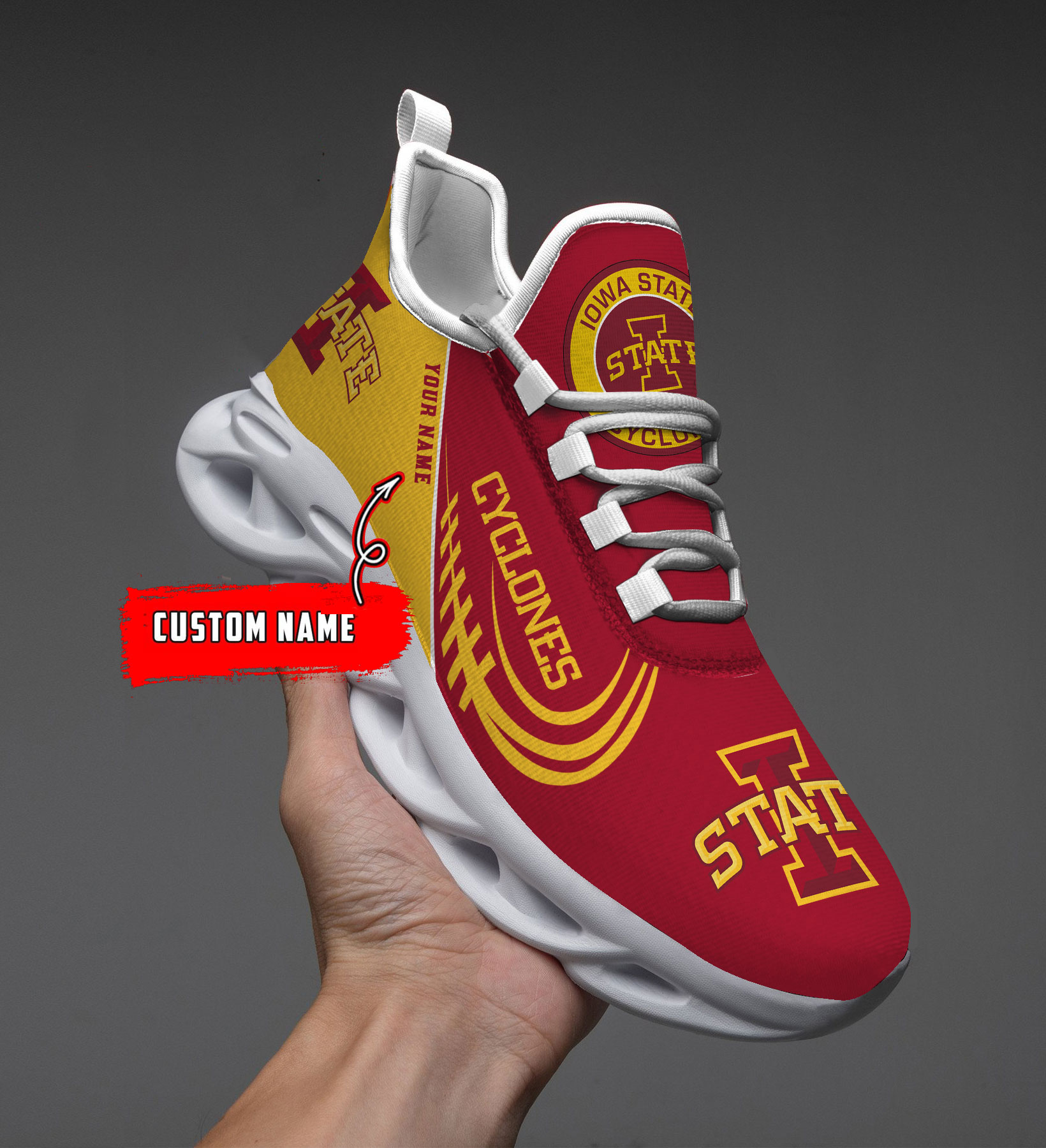 Iowa State Cyclones NCAA Max Soul Shoes Sneakers For Men And Women