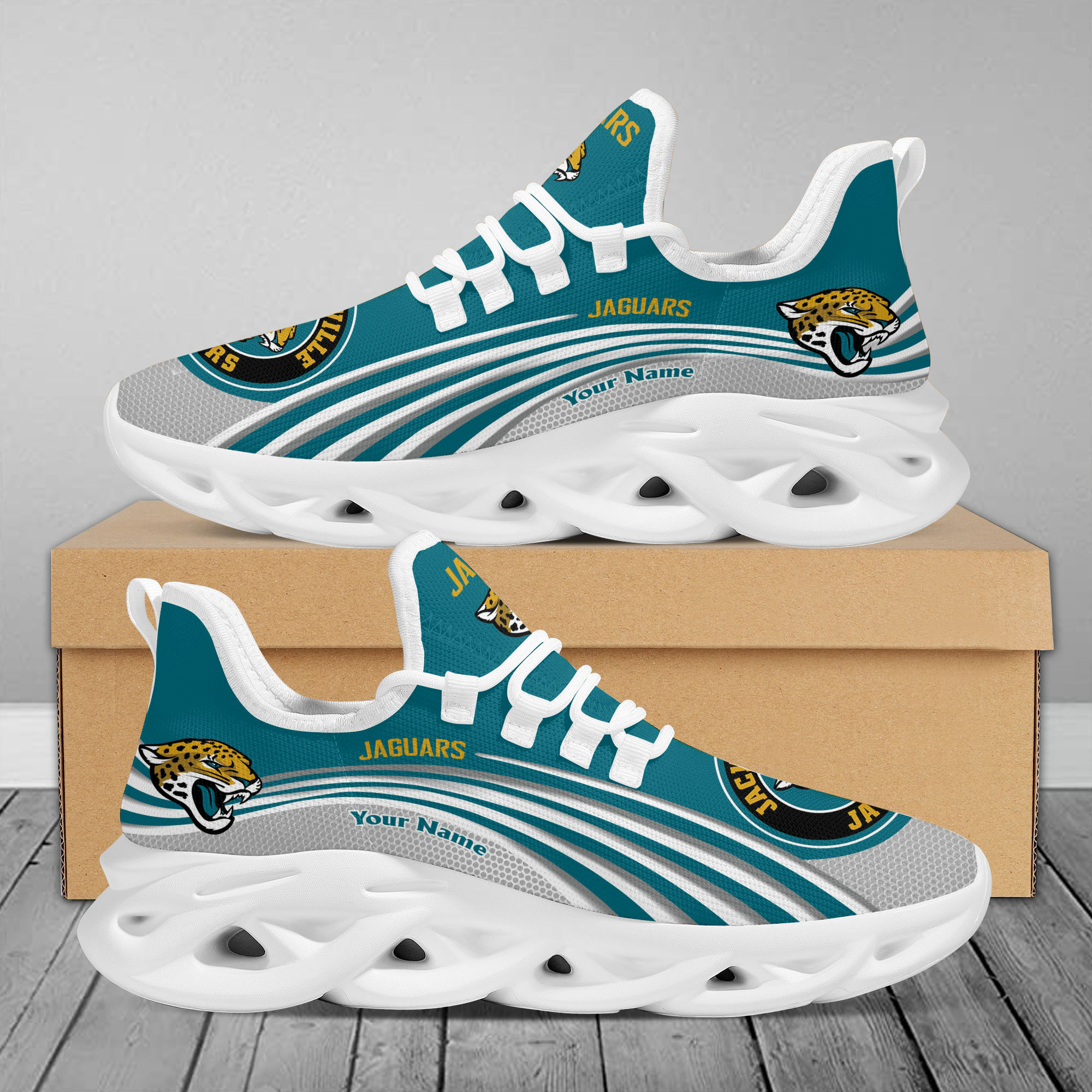 Jacksonville Jaguars Max Soul Shoes Sneakers For Men And Women