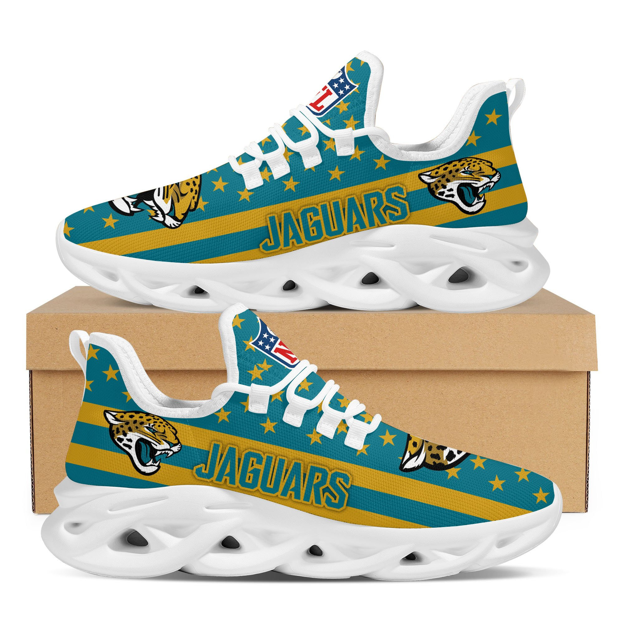 Jacksonville Jaguars NFL Max Soul Shoes Sneakers For Men And Women