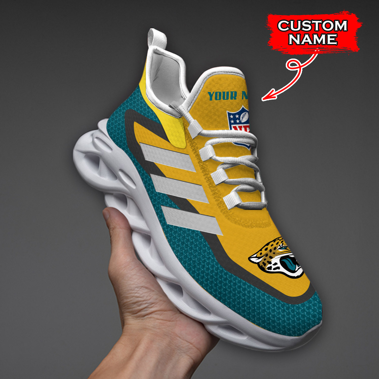 Jacksonville Jaguars NFL Max Soul Shoes Sneakers For Men And Women