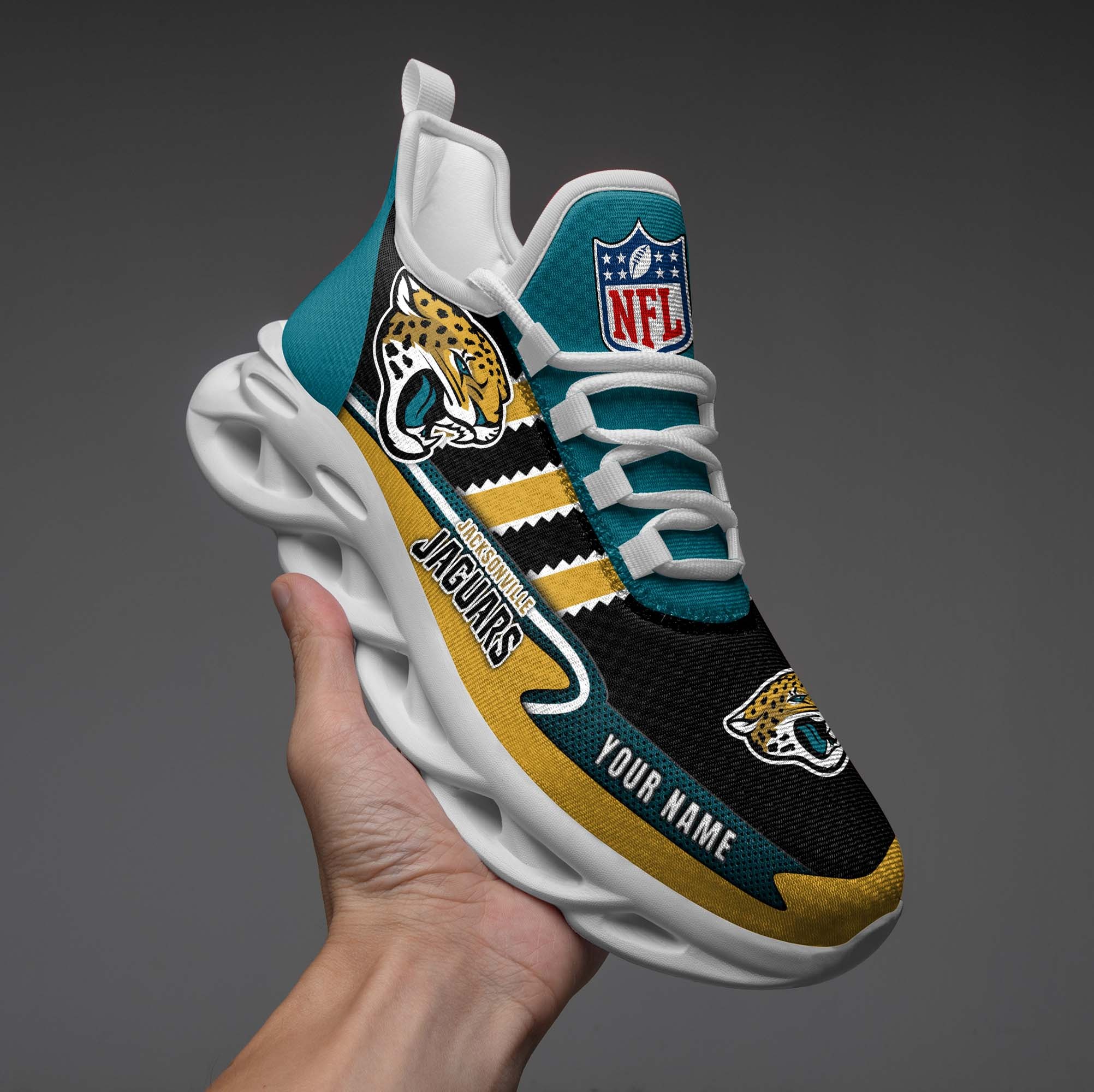 Jacksonville Jaguars NFL Max Soul Shoes Sneakers For Men And Women