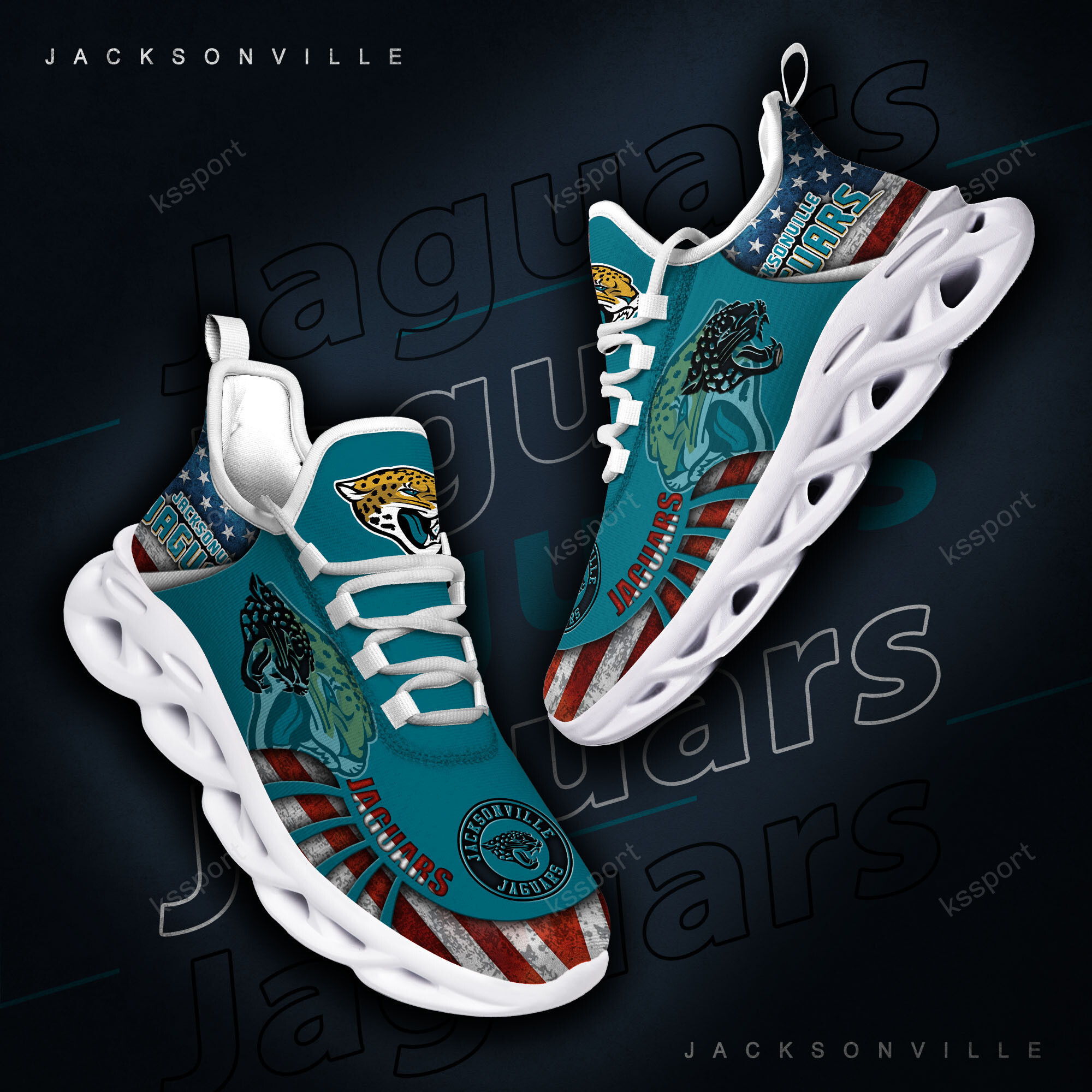 Jacksonville Jaguars NFL Max Soul Shoes Sneakers For Men And Women