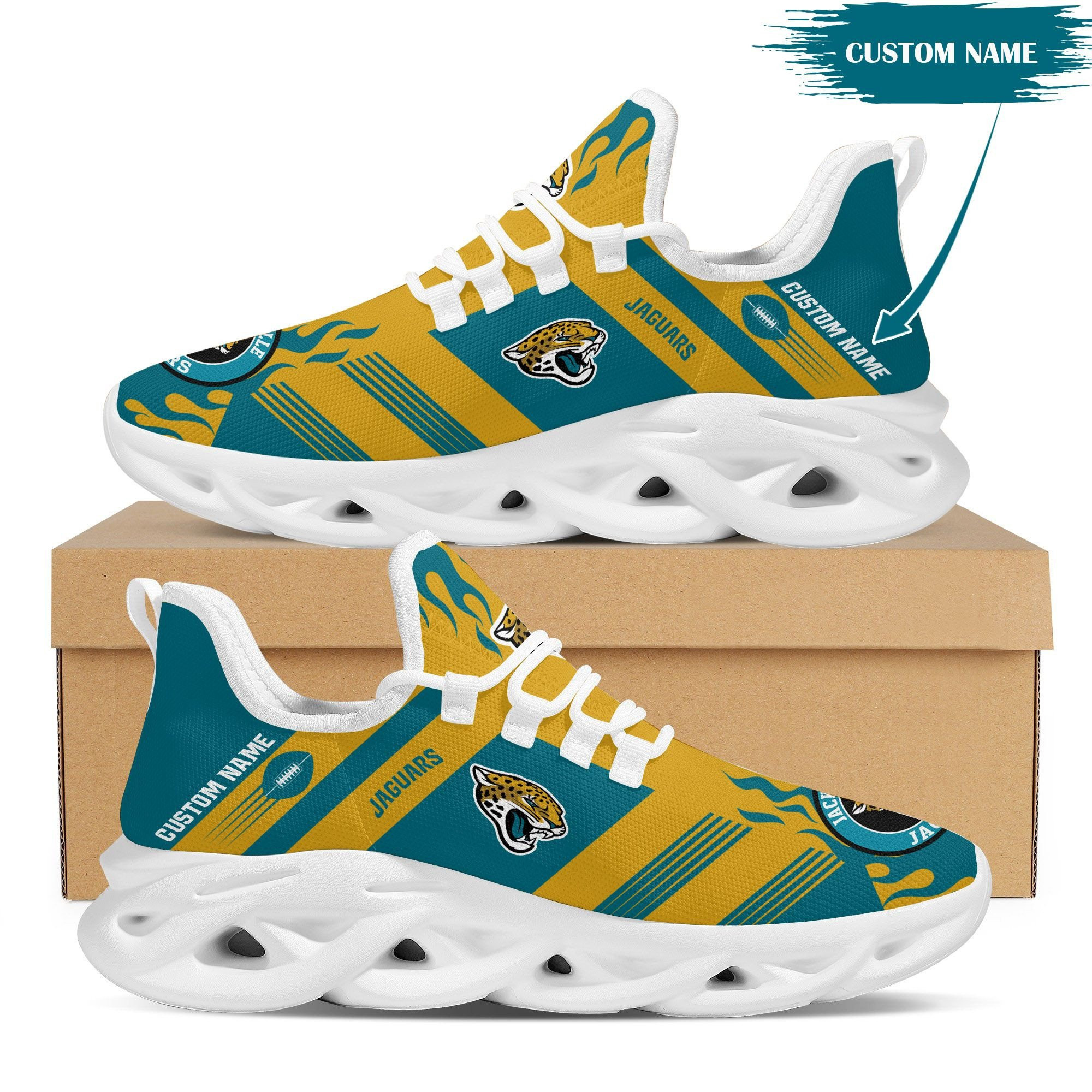 Jacksonville Jaguars NFL Max Soul Shoes Sneakers For Men And Women