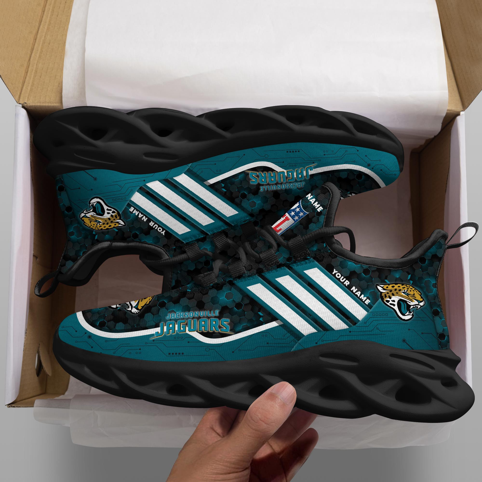 Jacksonville Jaguars NFL Max Soul Shoes Sneakers For Men And Women