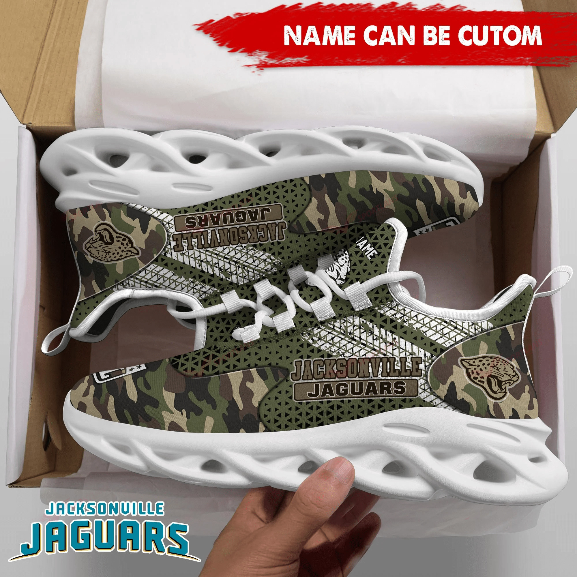 Jacksonville Jaguars NFL Max Soul Shoes Sneakers For Men And Women