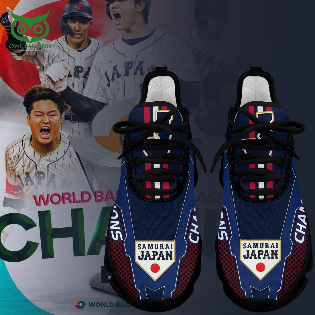 Japan national baseball team Max Soul Shoes Sneakers For Men And Women