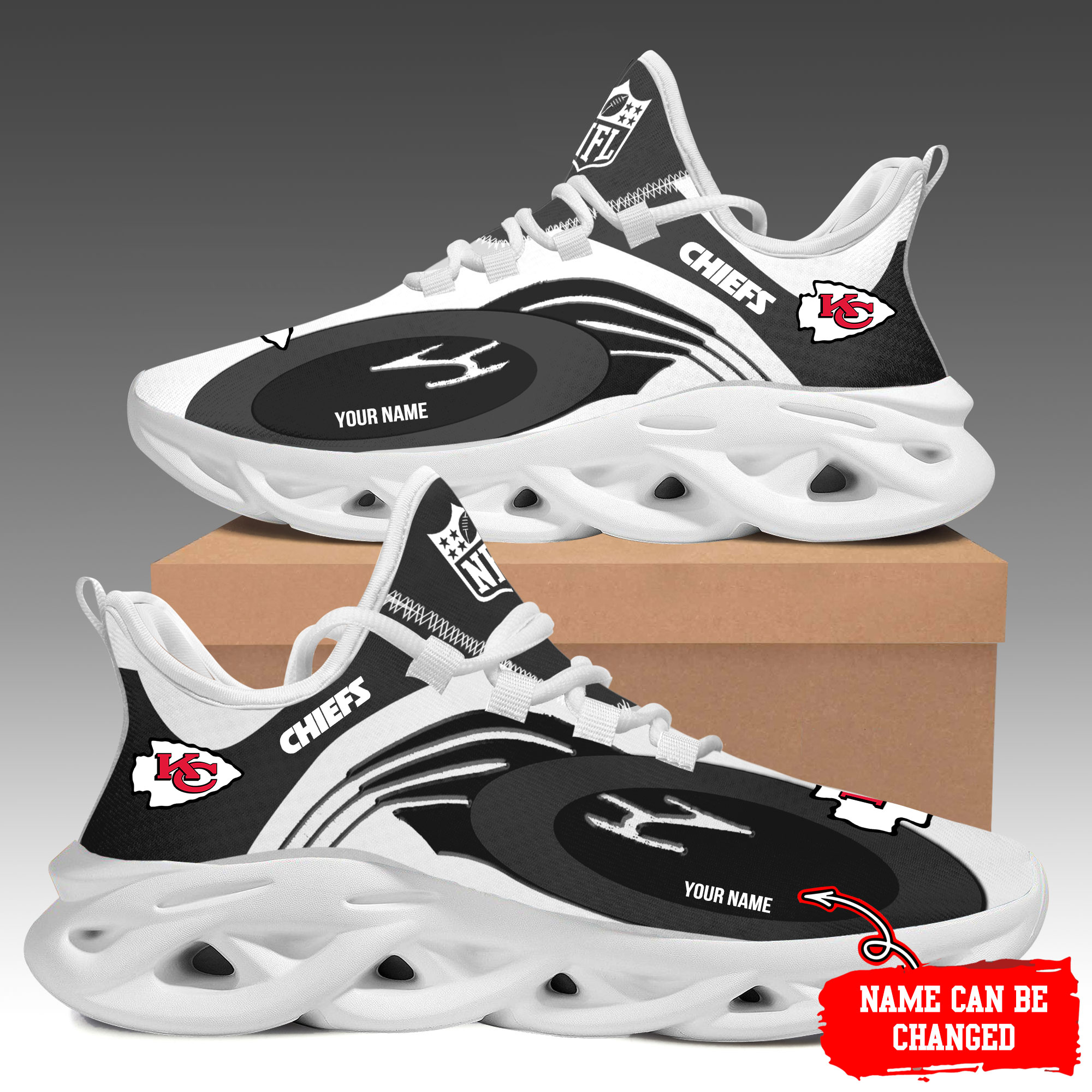 Kansas City Chiefs Max Soul Shoes Sneakers For Men And Women