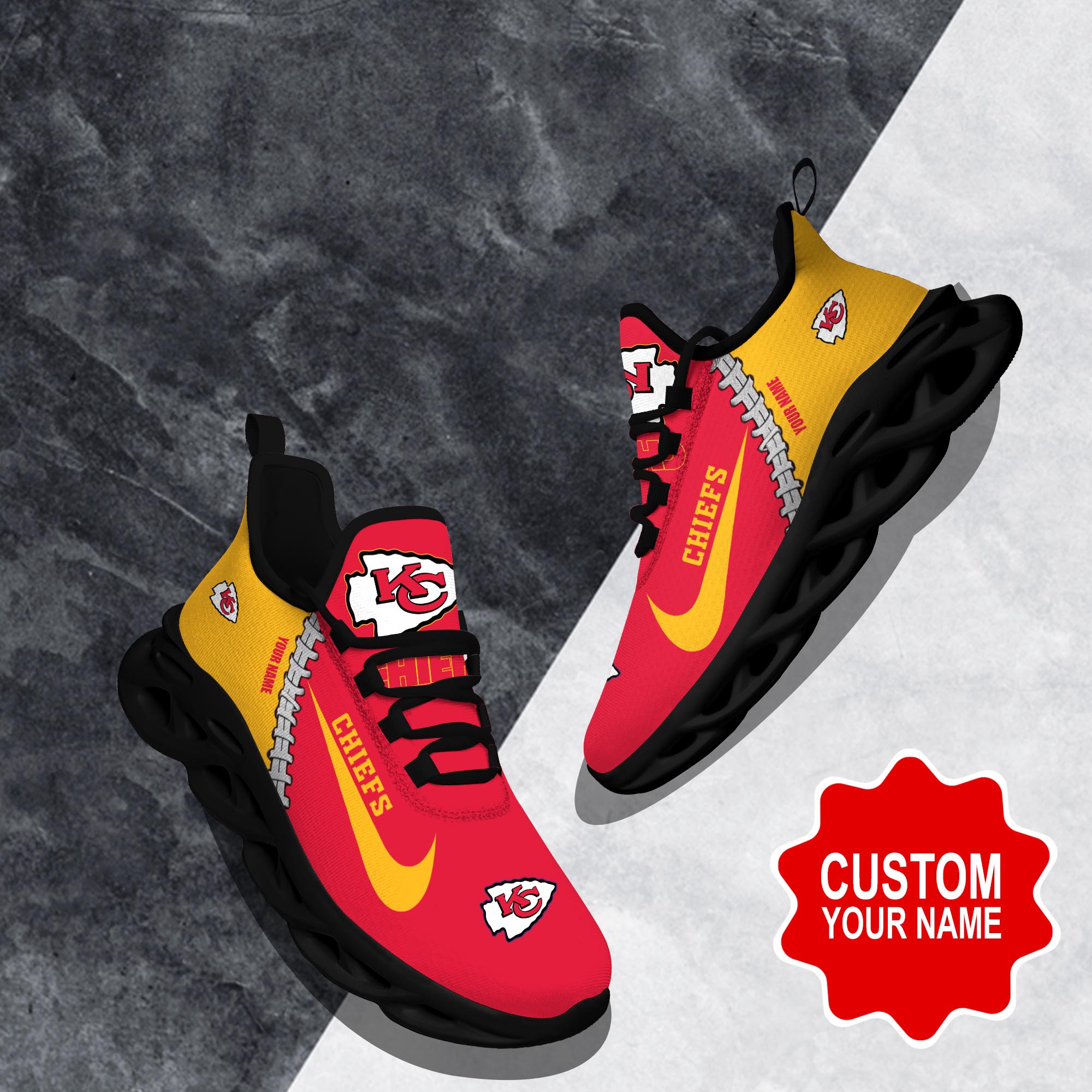 Kansas City Chiefs Max Soul Shoes Sneakers For Men And Women