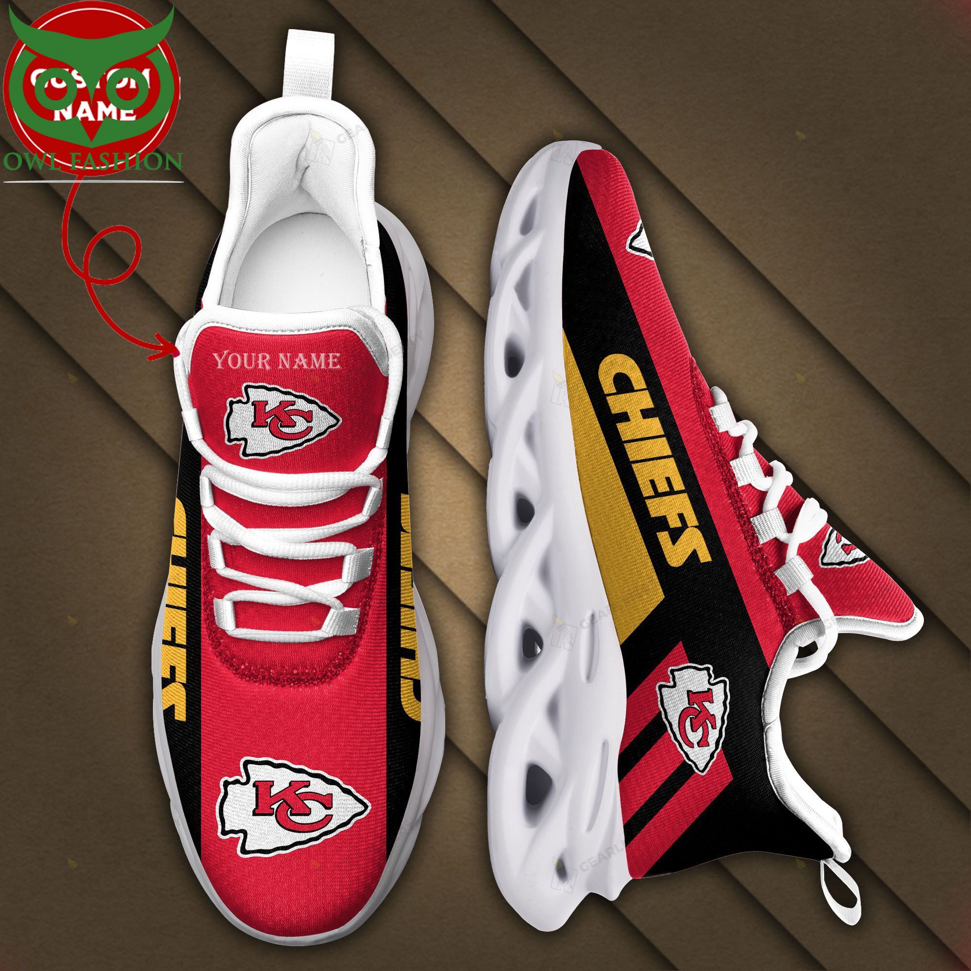 Kansas City Chiefs Max Soul Shoes Sneakers For Men And Women