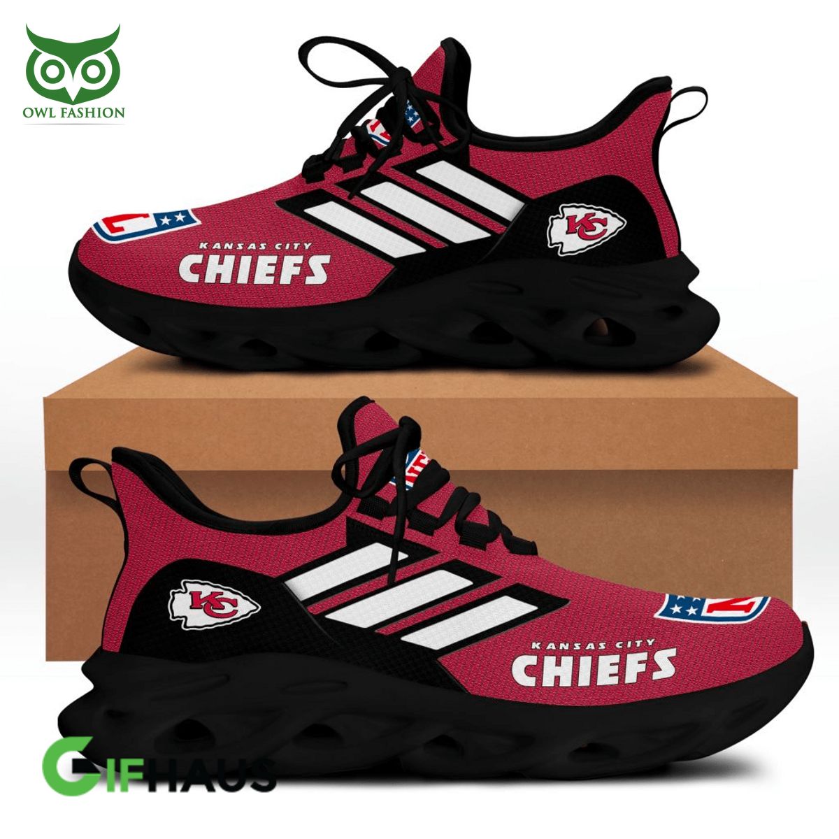 Kansas City Chiefs Max Soul Shoes Sneakers For Men And Women