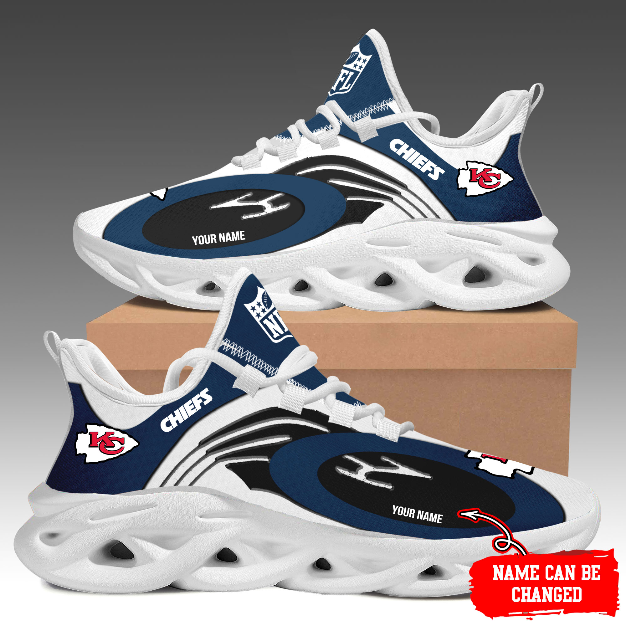 Kansas City Chiefs Max Soul Shoes Sneakers For Men And Women