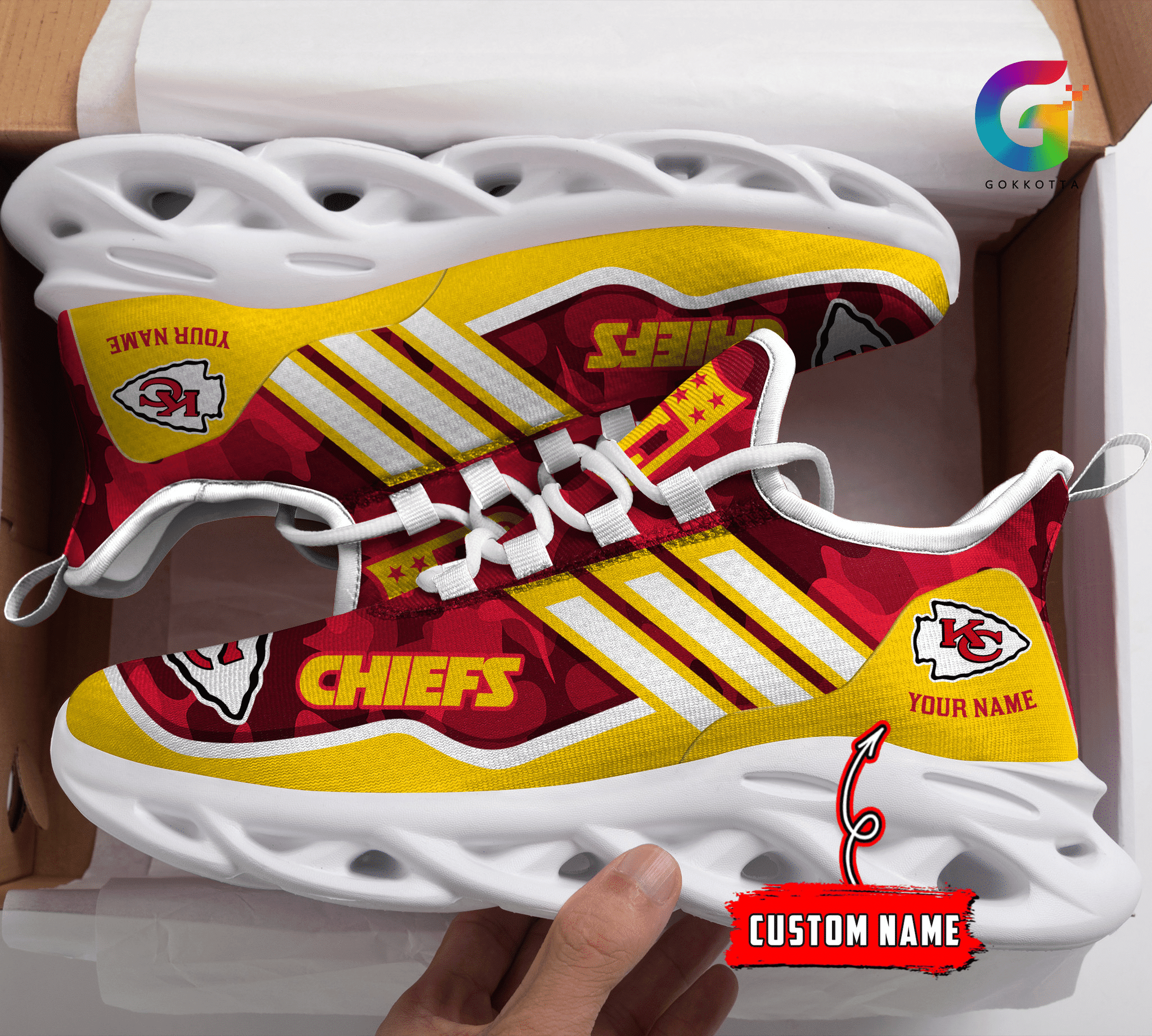 Kansas City Chiefs NFL Max Soul Shoes Sneakers For Men And Women