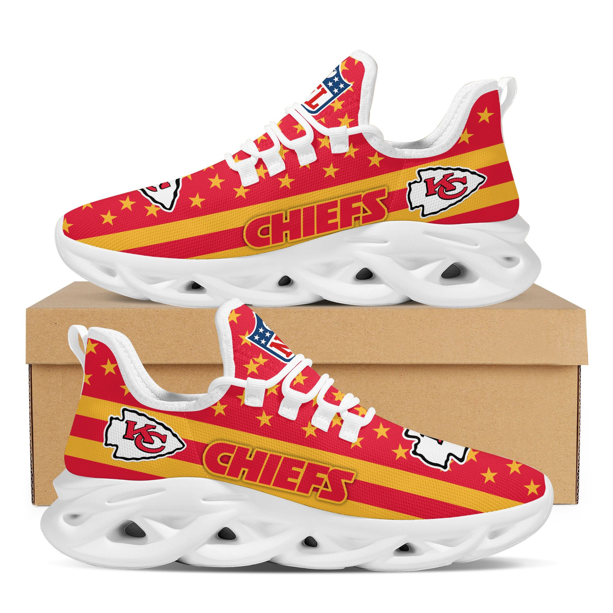Kansas City Chiefs NFL Max Soul Shoes Sneakers For Men And Women