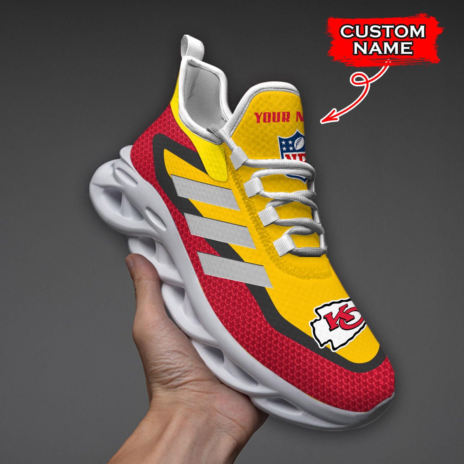 Kansas City Chiefs NFL Max Soul Shoes Sneakers For Men And Women