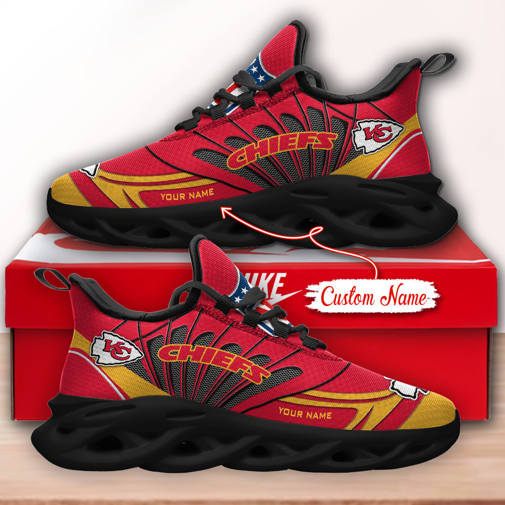 Kansas City Chiefs NFL Max Soul Shoes Sneakers For Men And Women