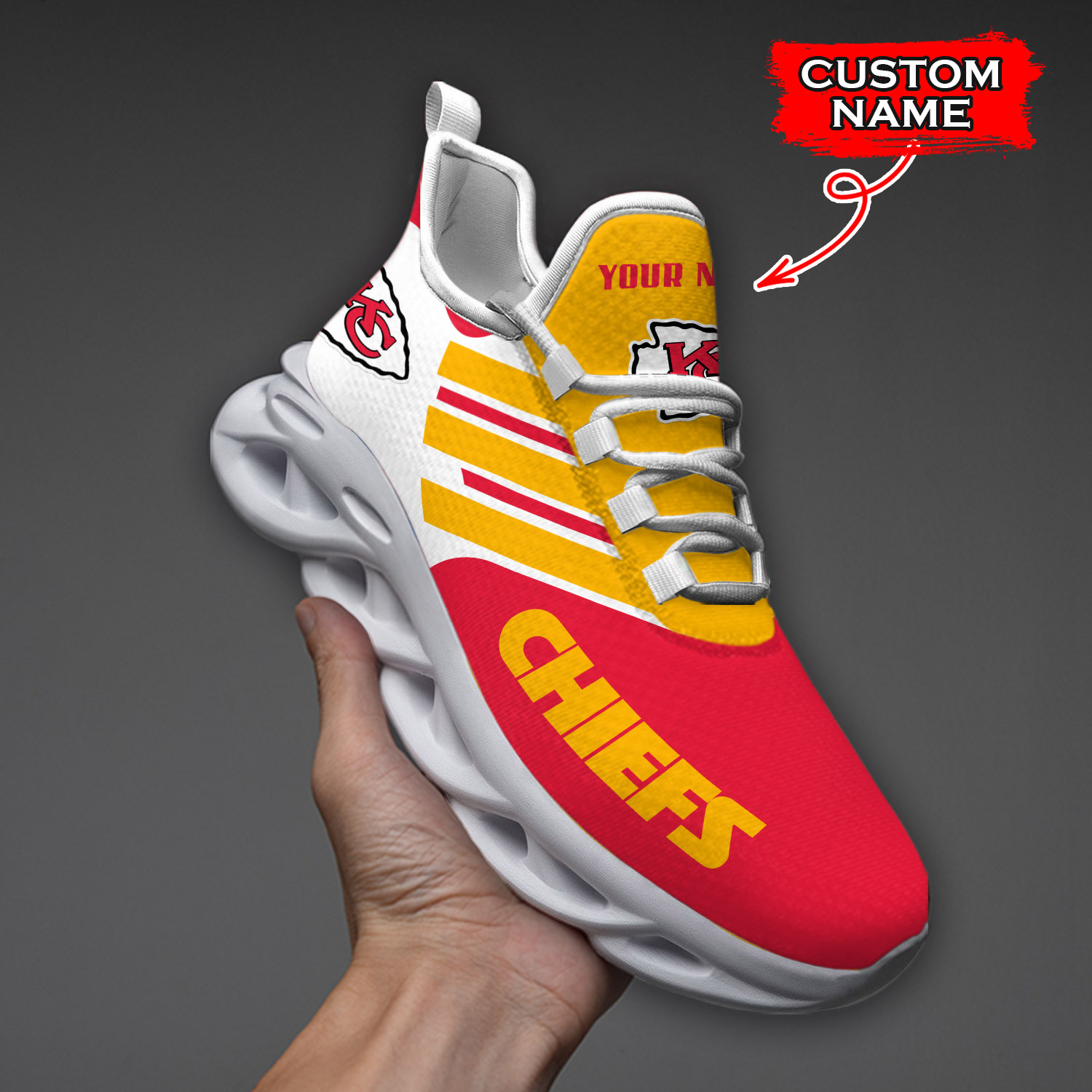 Kansas City Chiefs NFL Max Soul Shoes Sneakers For Men And Women