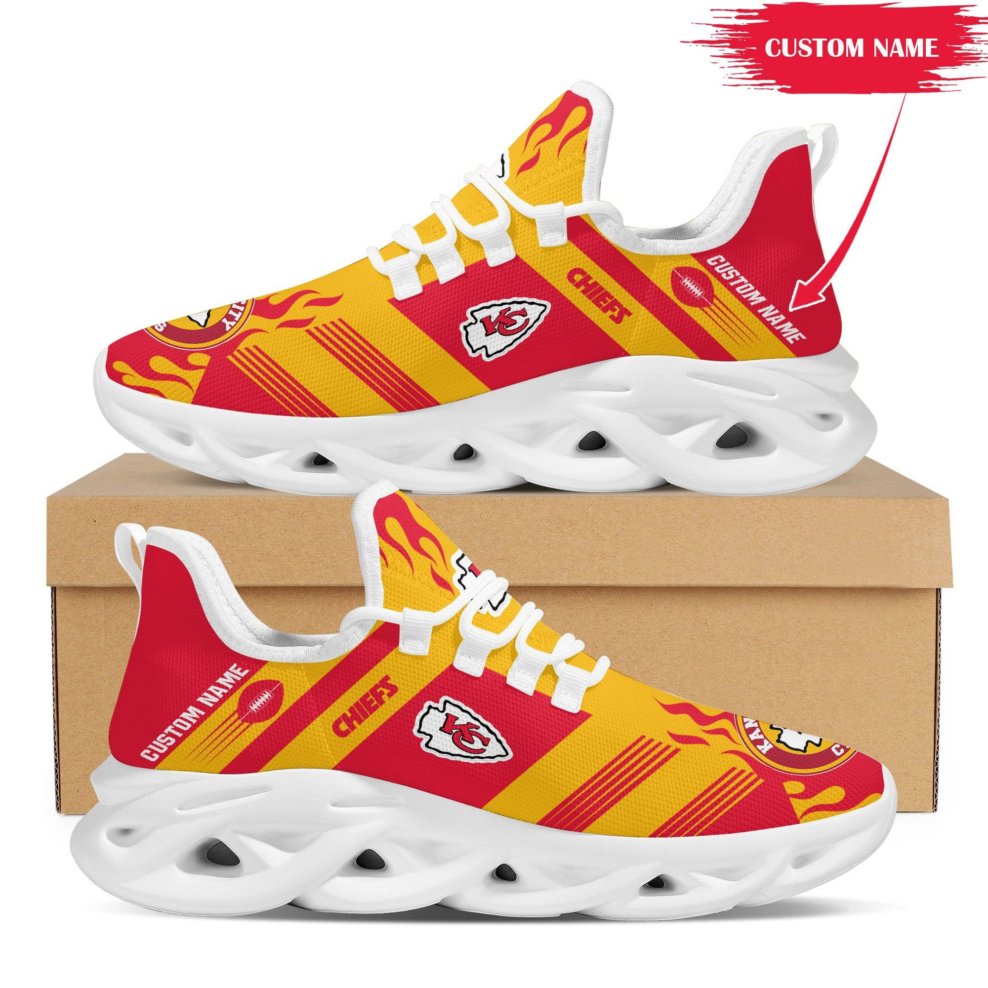Kansas City Chiefs NFL Max Soul Shoes Sneakers For Men And Women