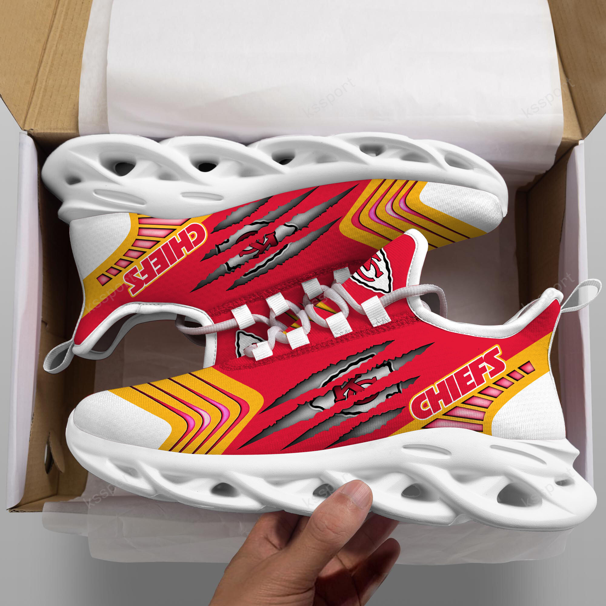 Kansas City Chiefs NFL Max Soul Shoes Sneakers For Men And Women