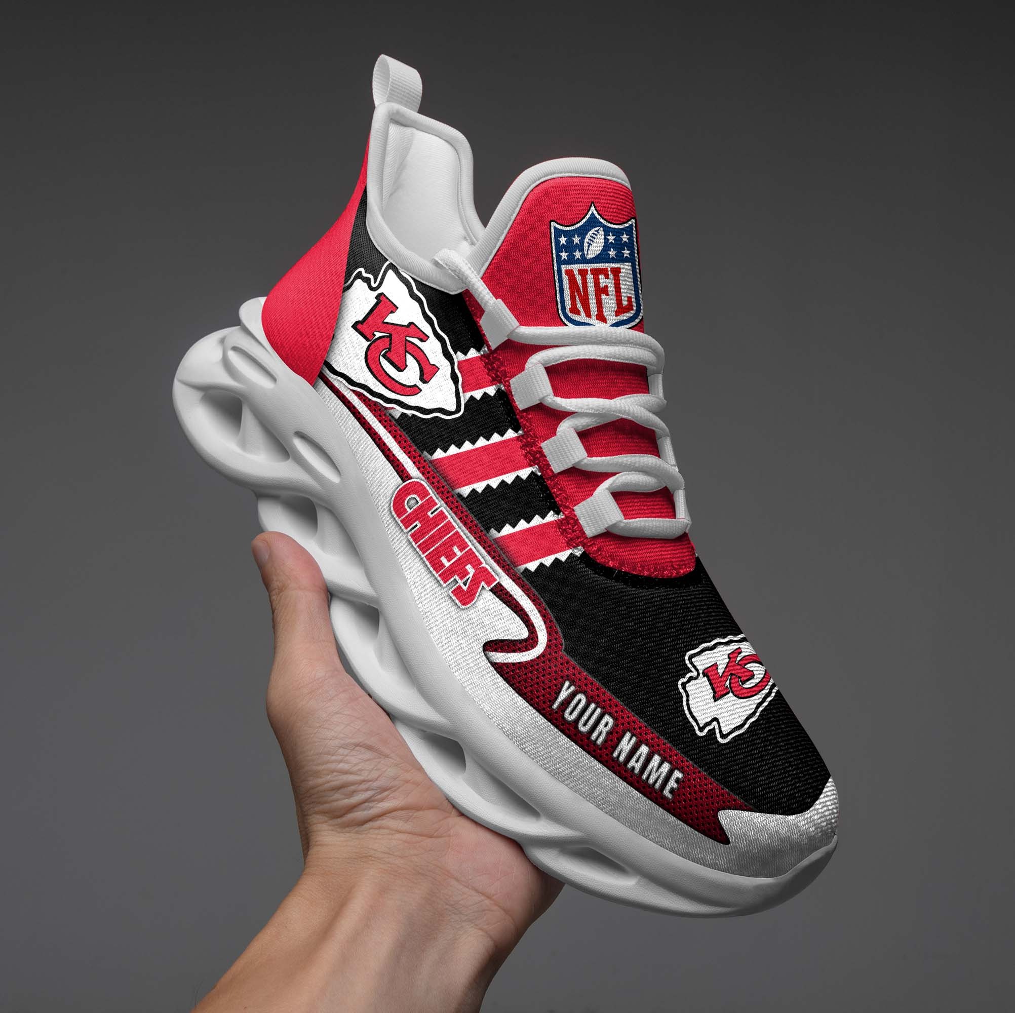 Kansas City Chiefs NFL Max Soul Shoes Sneakers For Men And Women