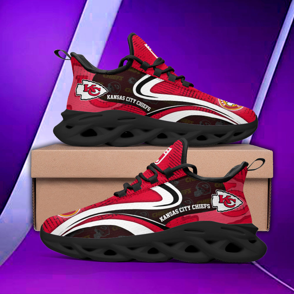 Kansas City Chiefs NFL Max Soul Shoes Sneakers For Men And Women